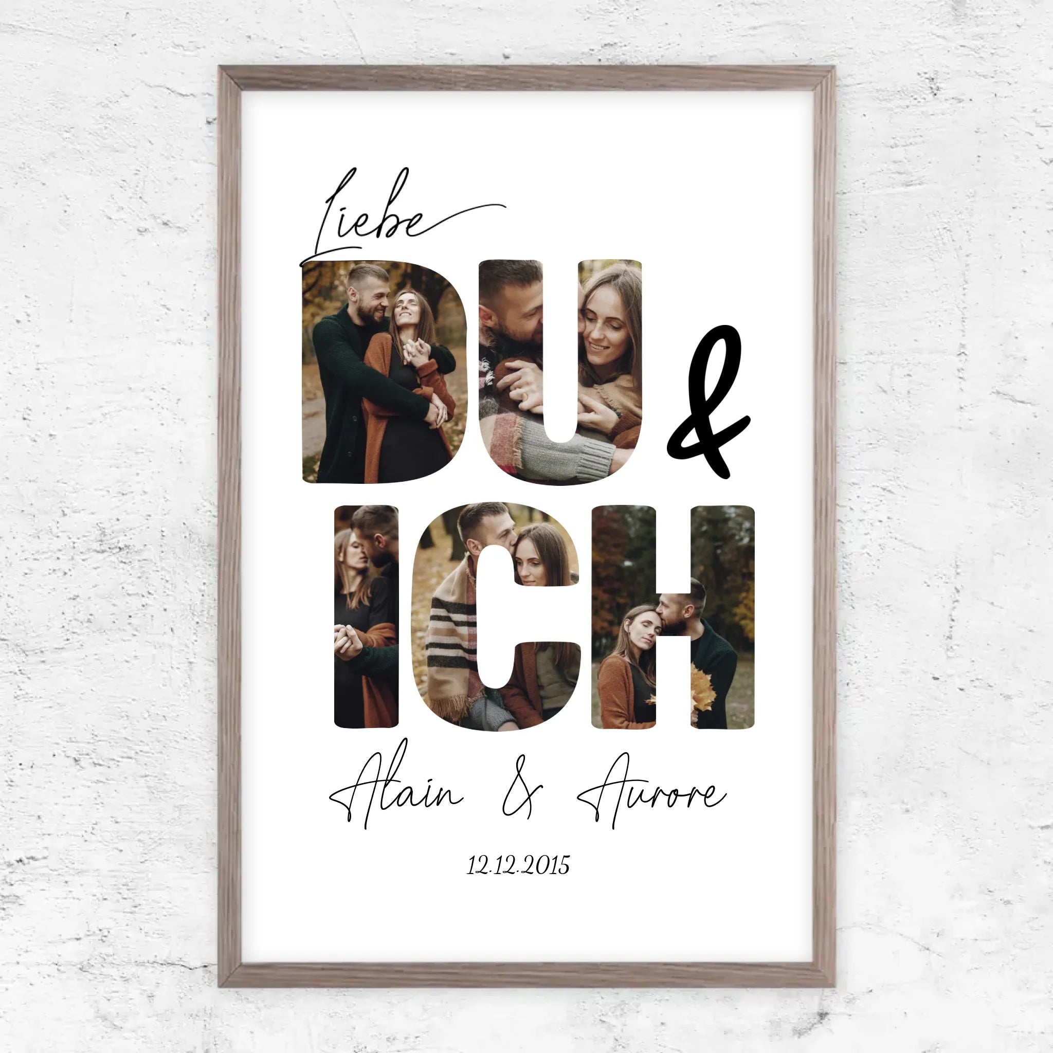 Personalisiertes Poster "Du und ich"