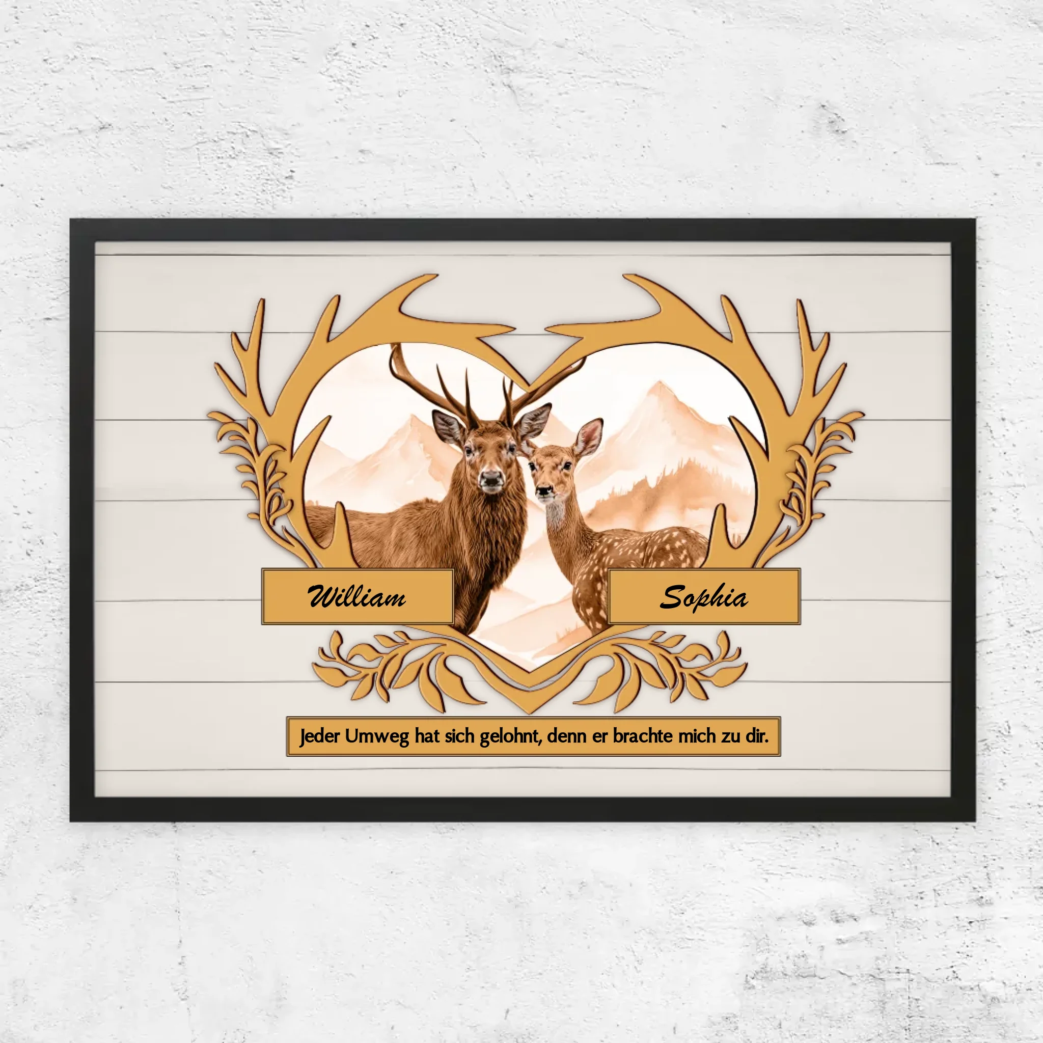 Personalisiertes Poster "Jeder Umweg hat sich gelohnt"