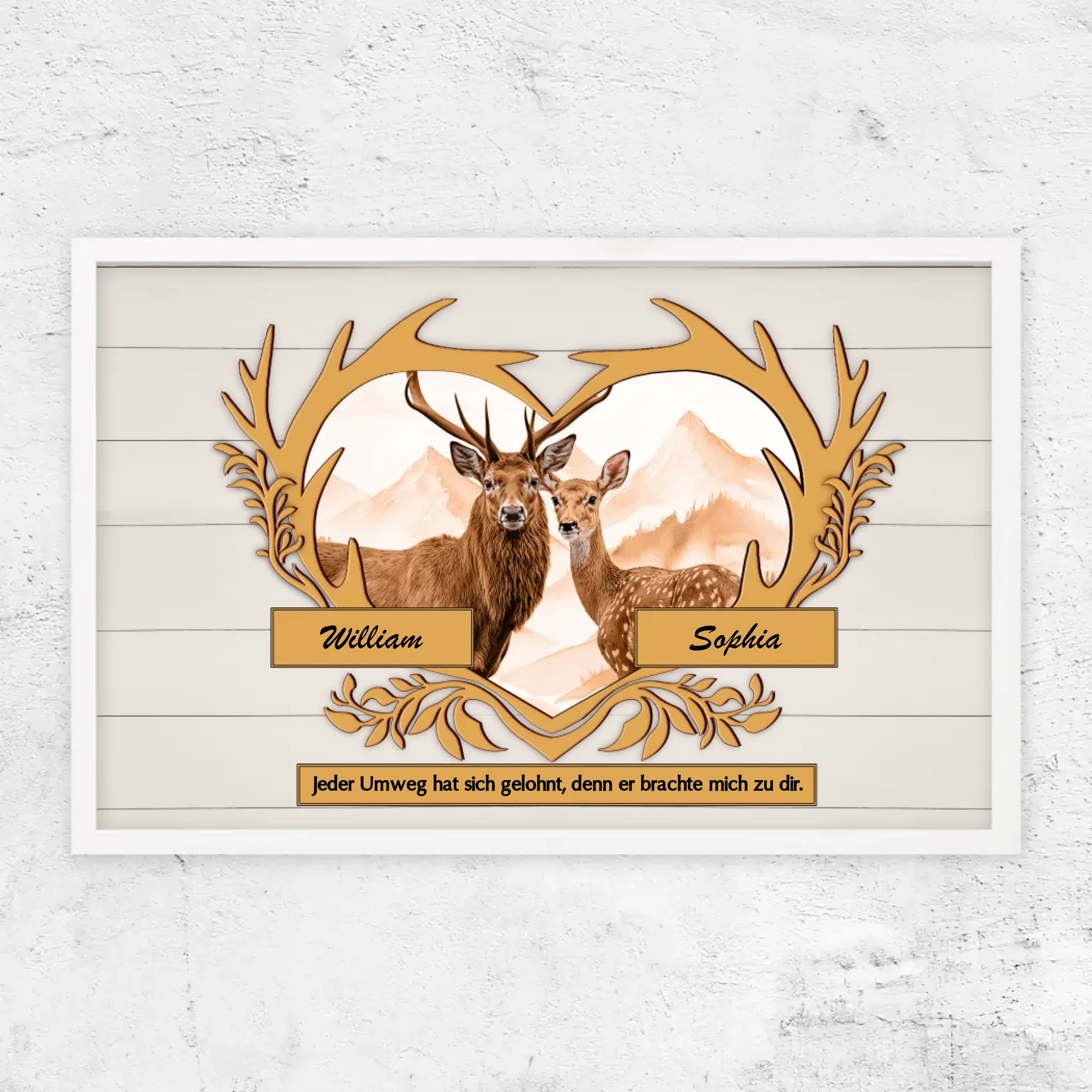 Personalisiertes Poster "Jeder Umweg hat sich gelohnt"