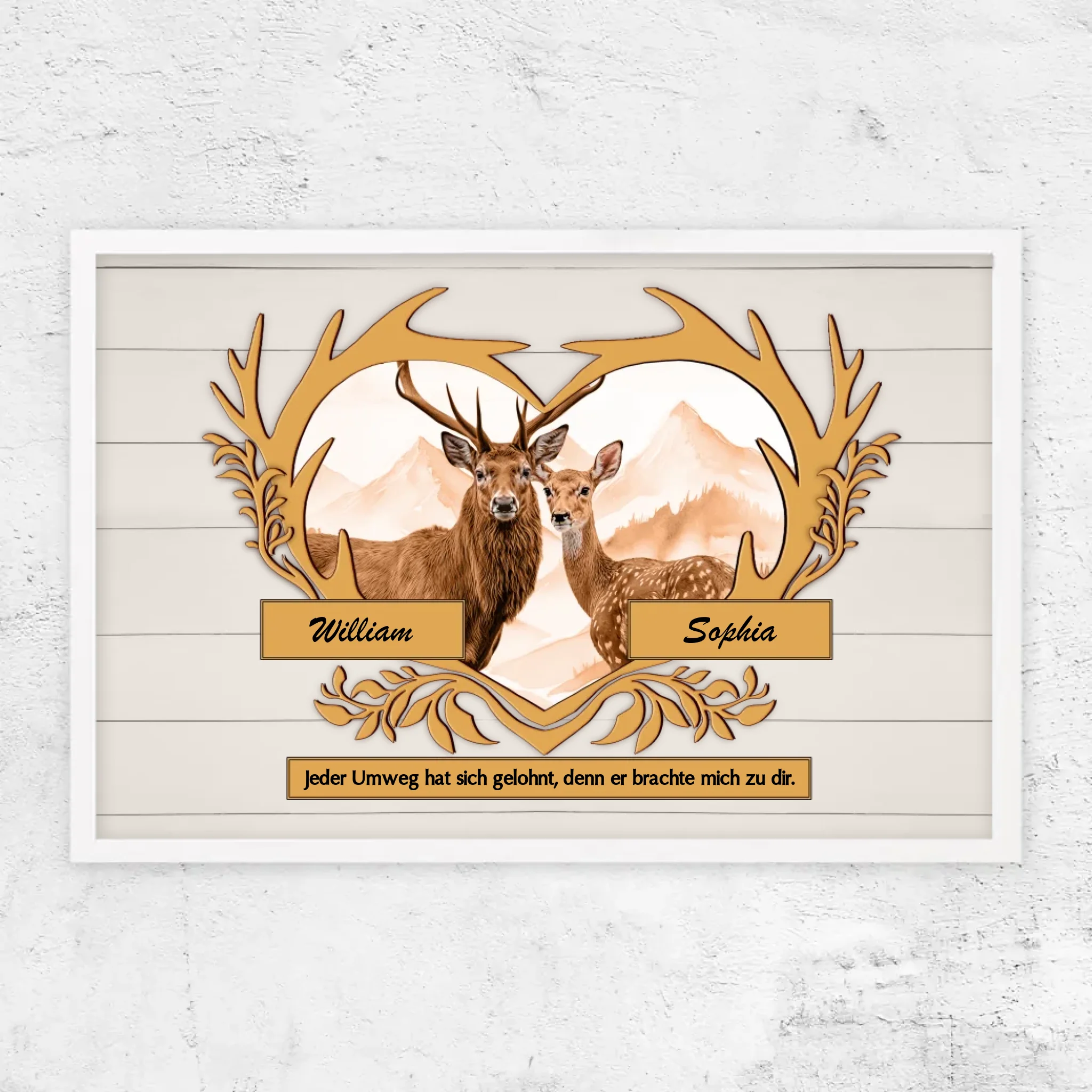 Personalisiertes Poster "Jeder Umweg hat sich gelohnt"