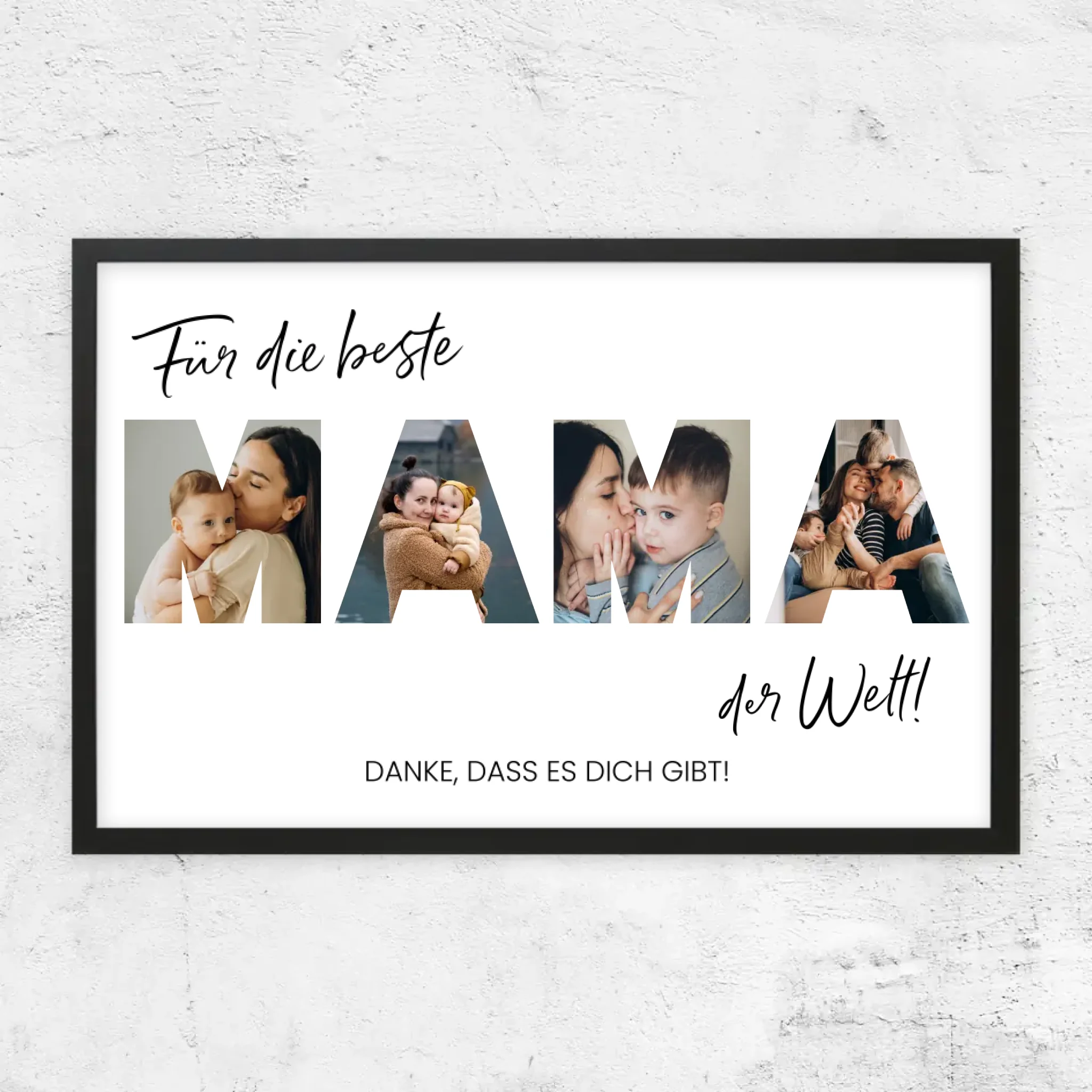 Personalisiertes Poster "Für die beste Mama der Welt"