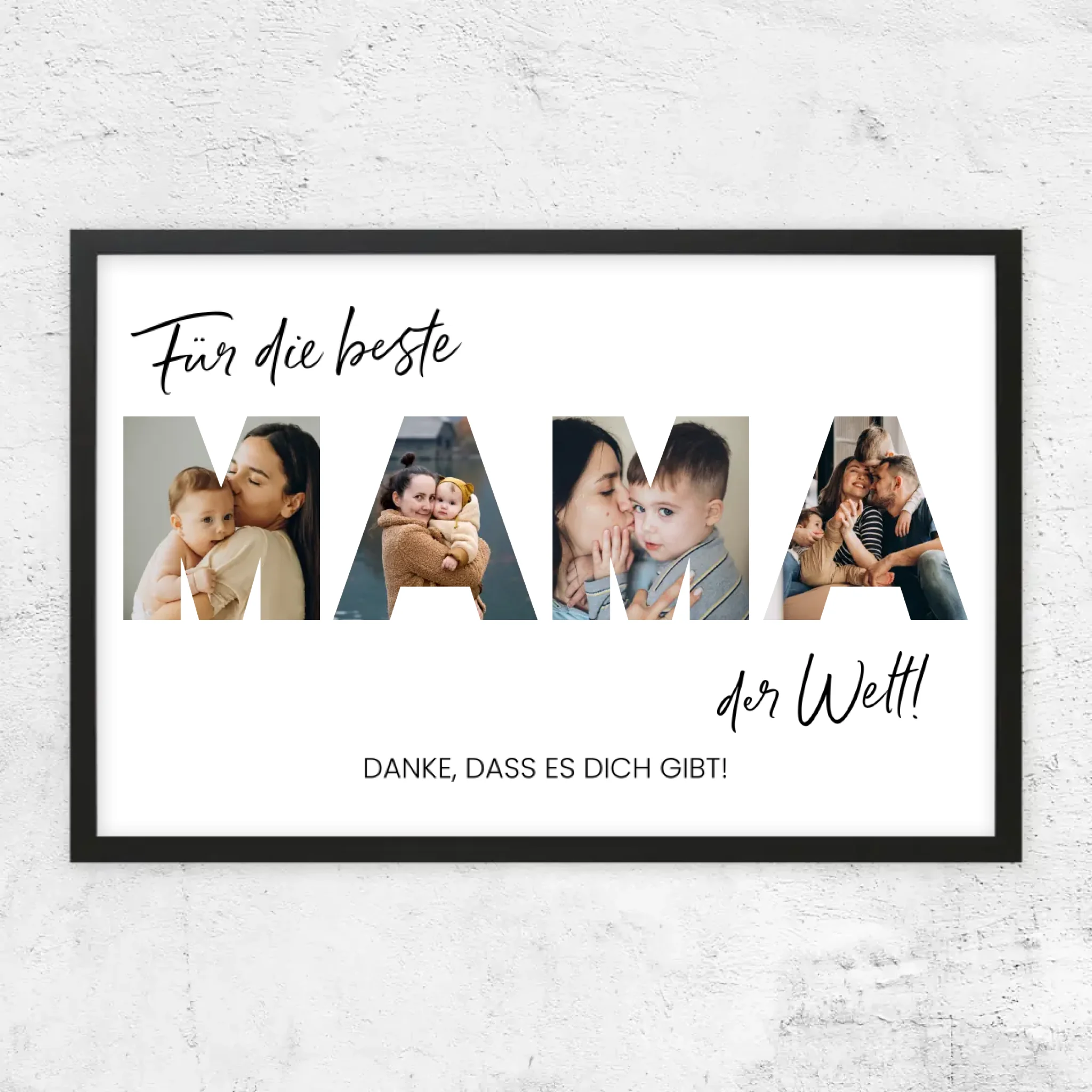 Personalisiertes Poster "Für die beste Mama der Welt"