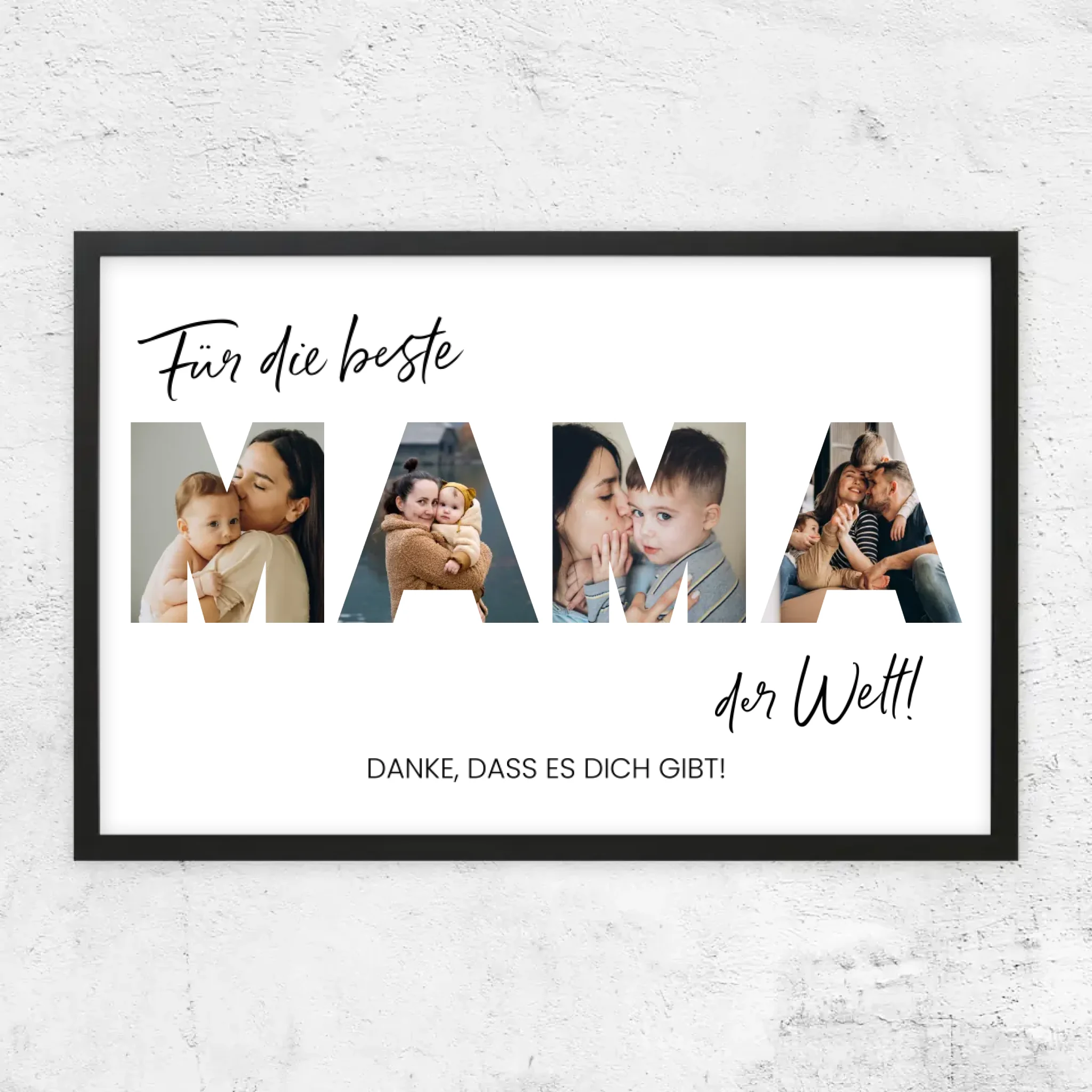 Personalisiertes Poster "Für die beste Mama der Welt"