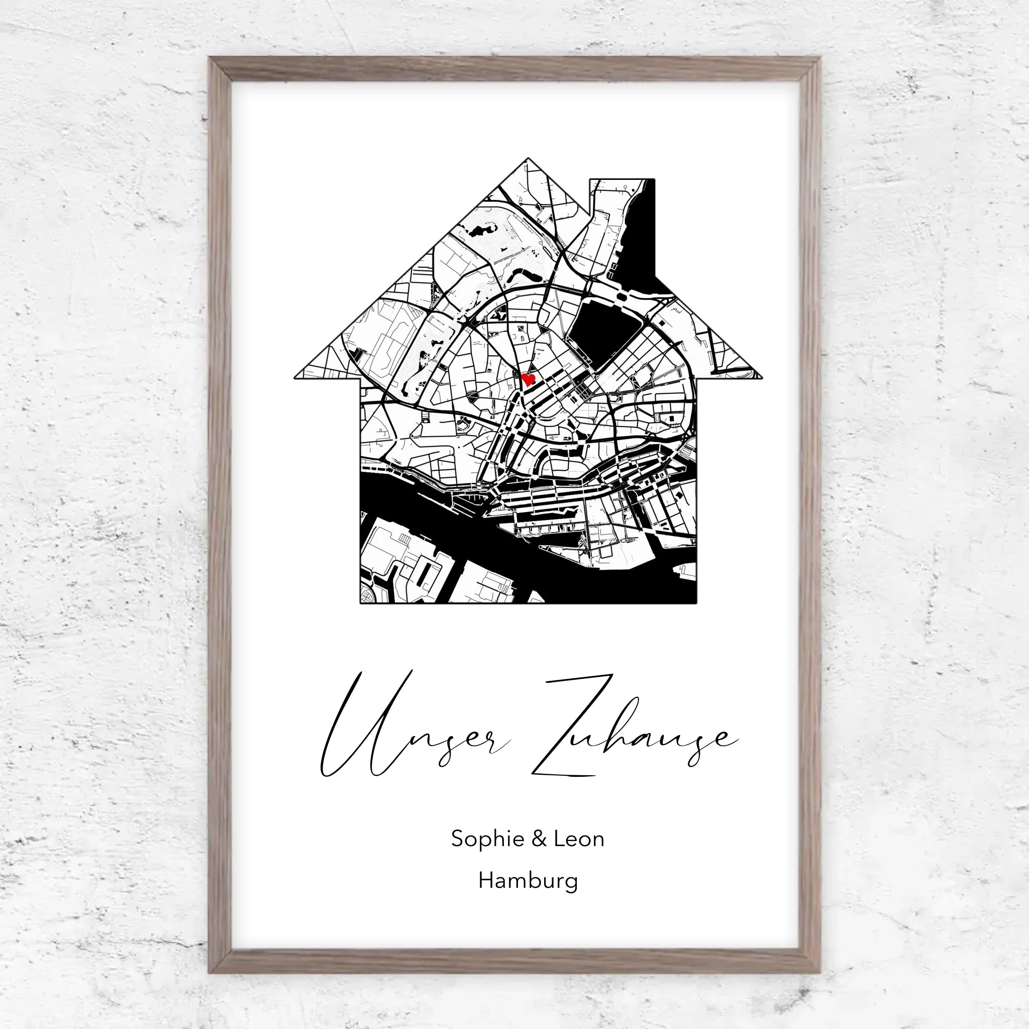 Personalisiertes Poster "Unser Zuhause"
