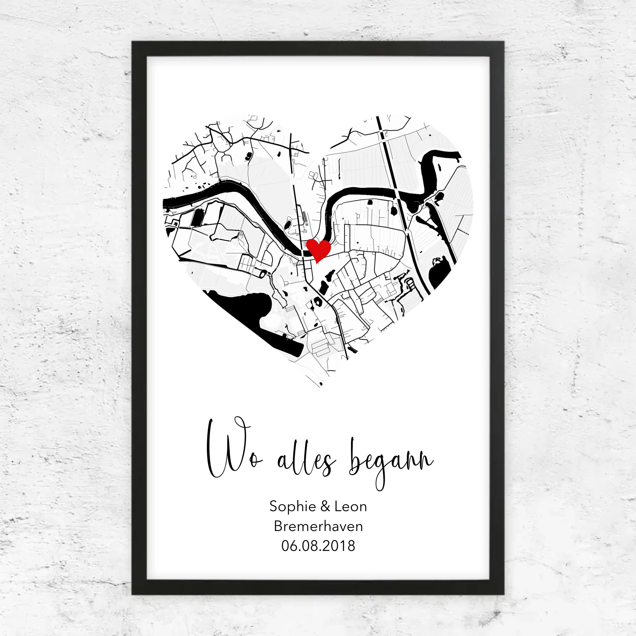 Personalisiertes Poster "Wo alles begann"