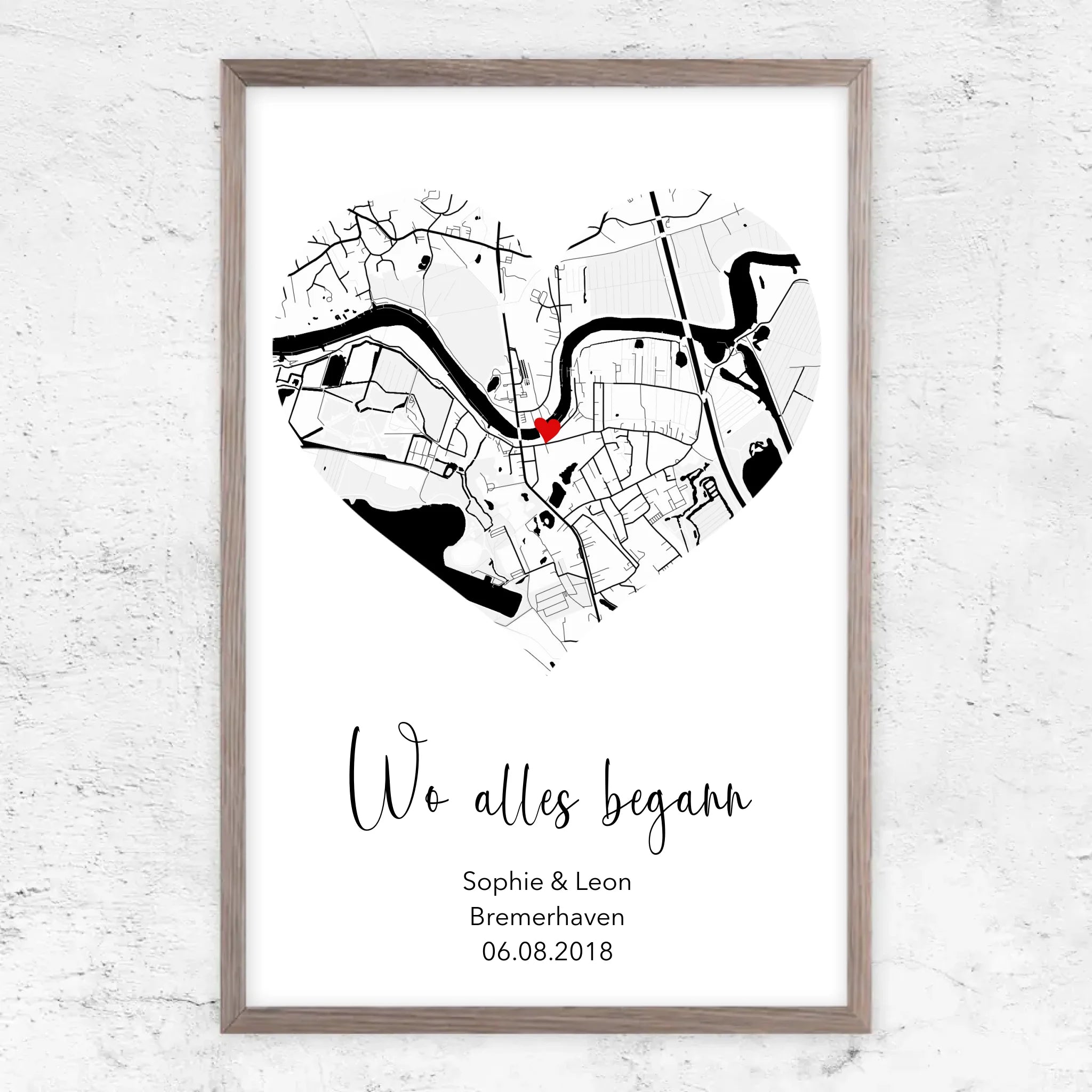 Personalisiertes Poster "Wo alles begann"