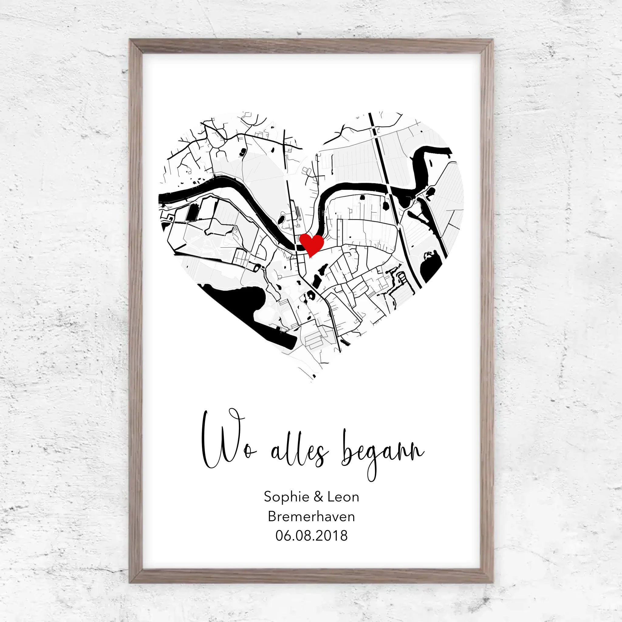 Personalisiertes Poster "Wo alles begann"