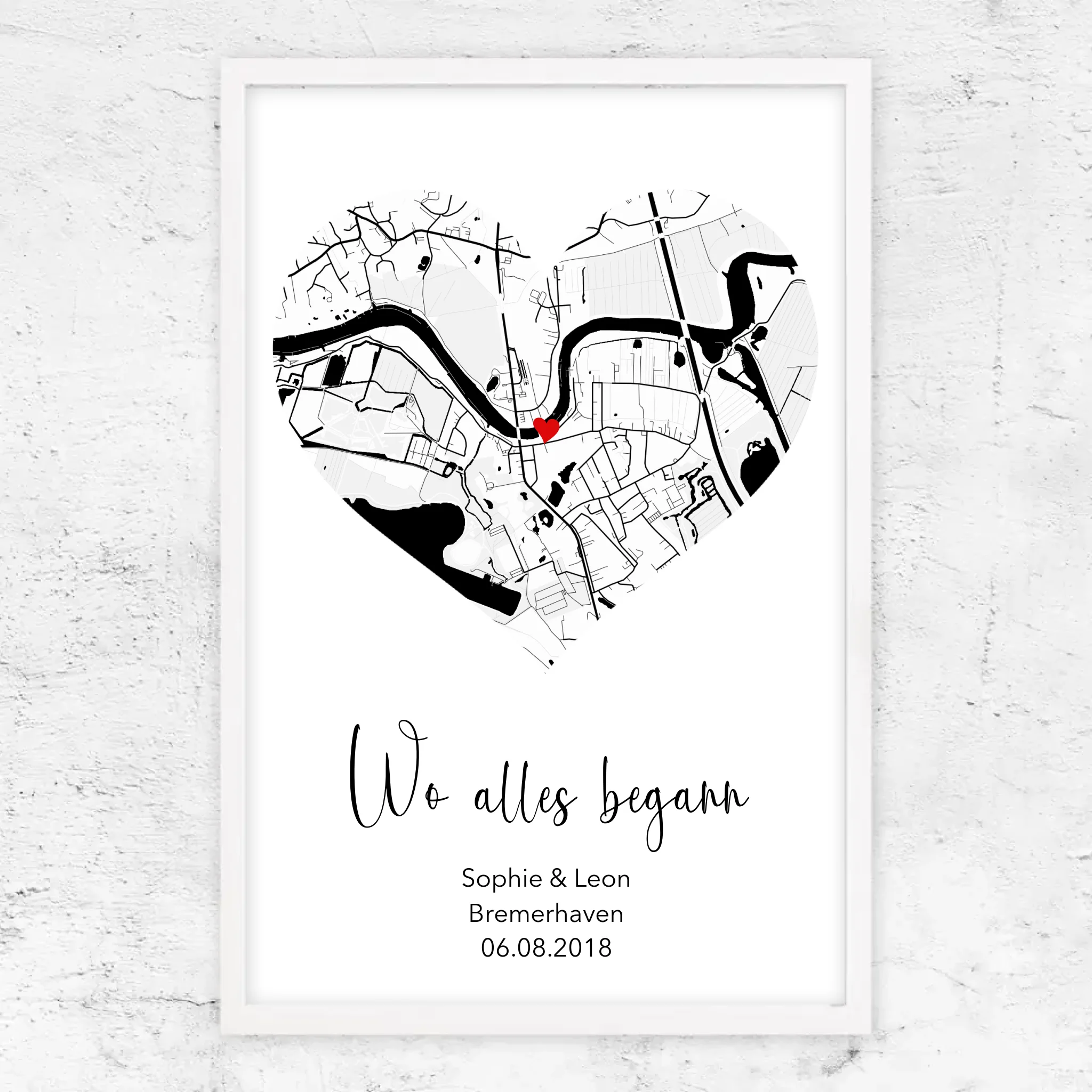 Personalisiertes Poster "Wo alles begann"