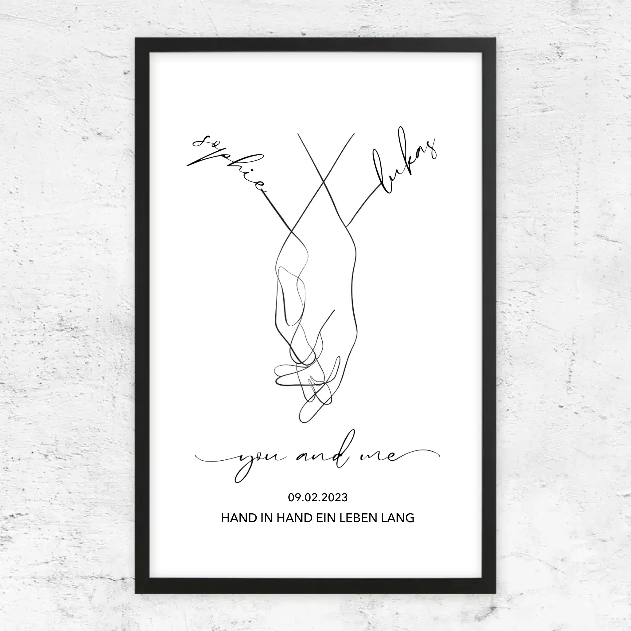 Personalisiertes Poster "You and Me"