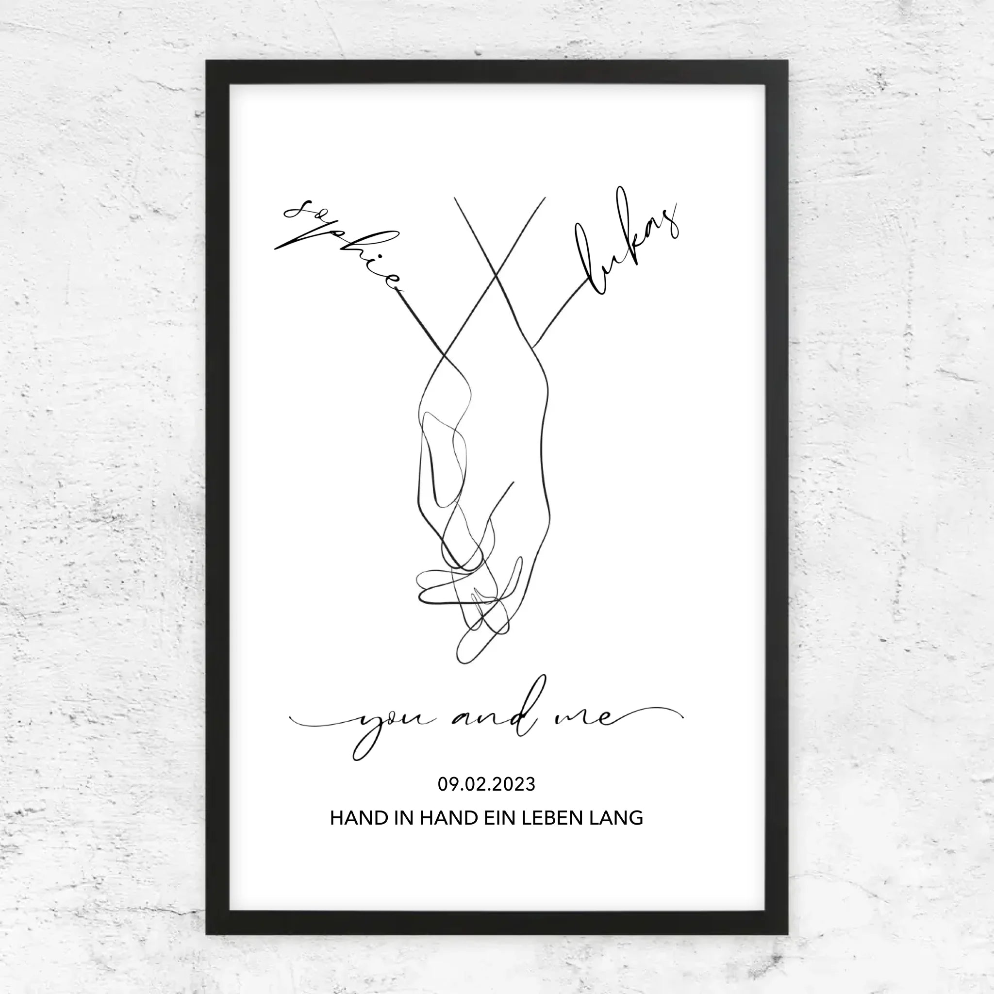 Personalisiertes Poster "You and Me"