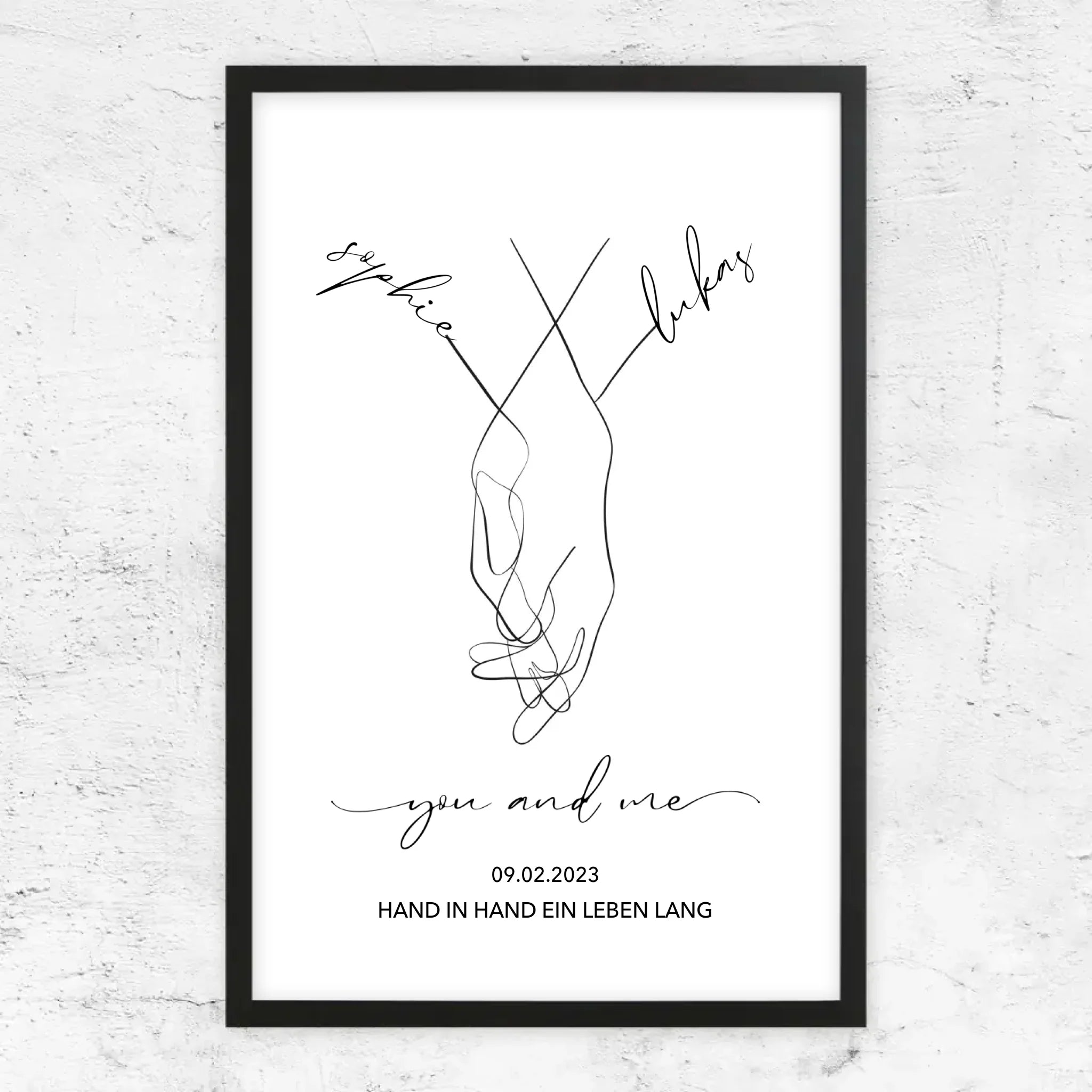 Personalisiertes Poster "You and Me"