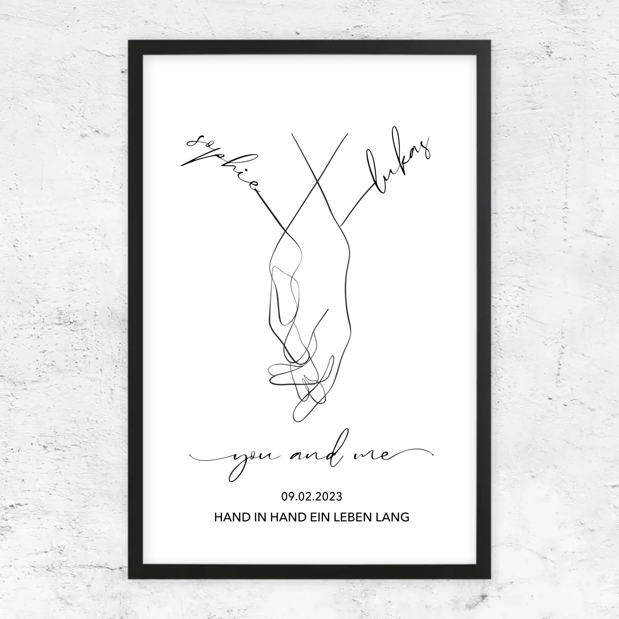 Personalisiertes Poster "You and Me"