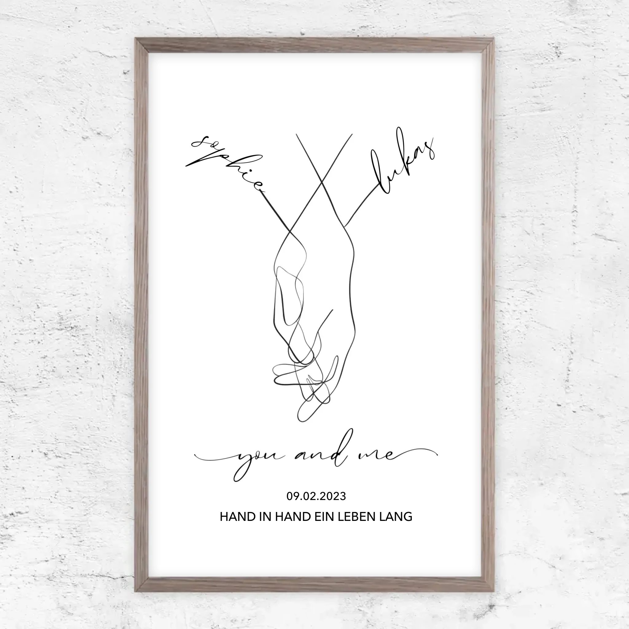 Personalisiertes Poster "You and Me"