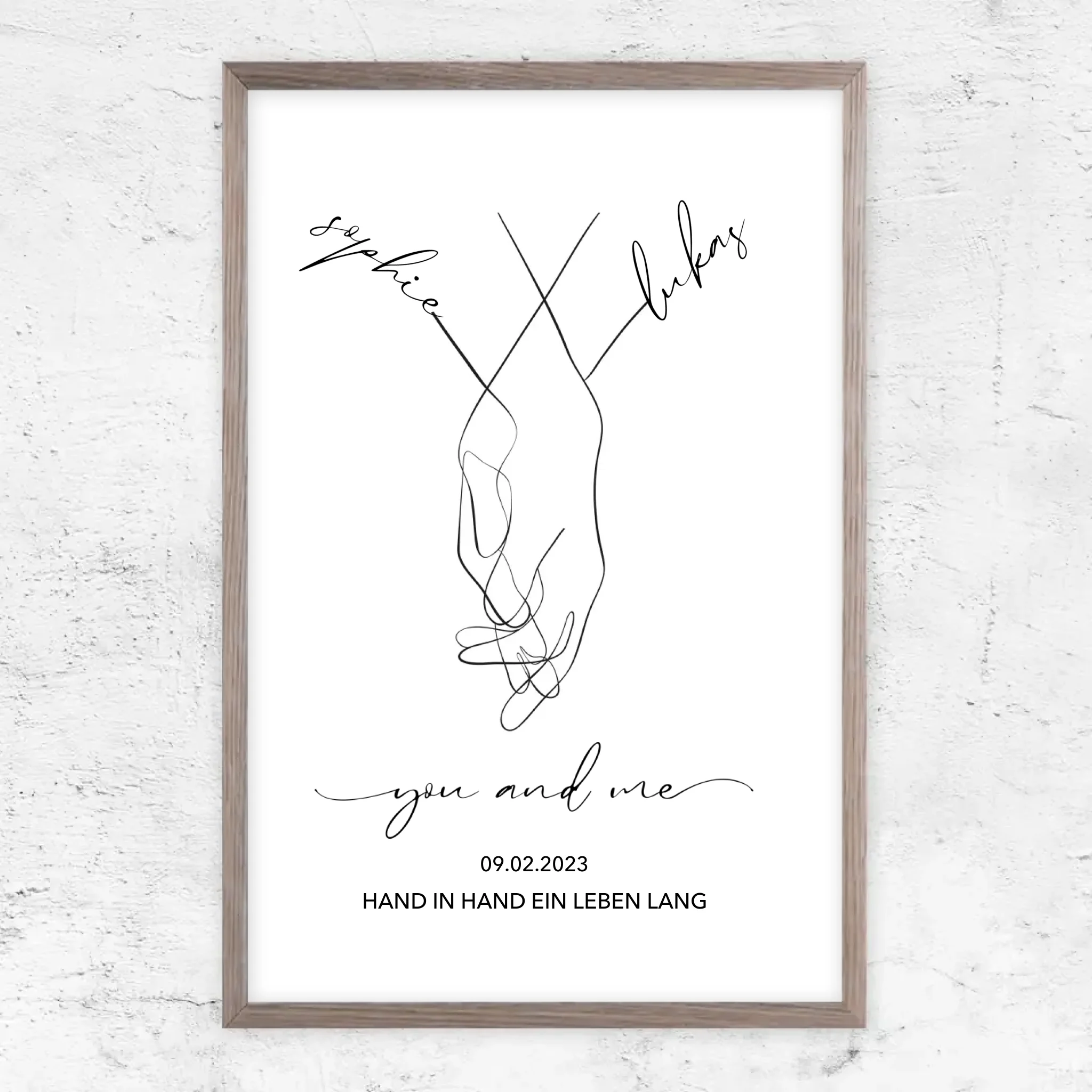Personalisiertes Poster "You and Me"