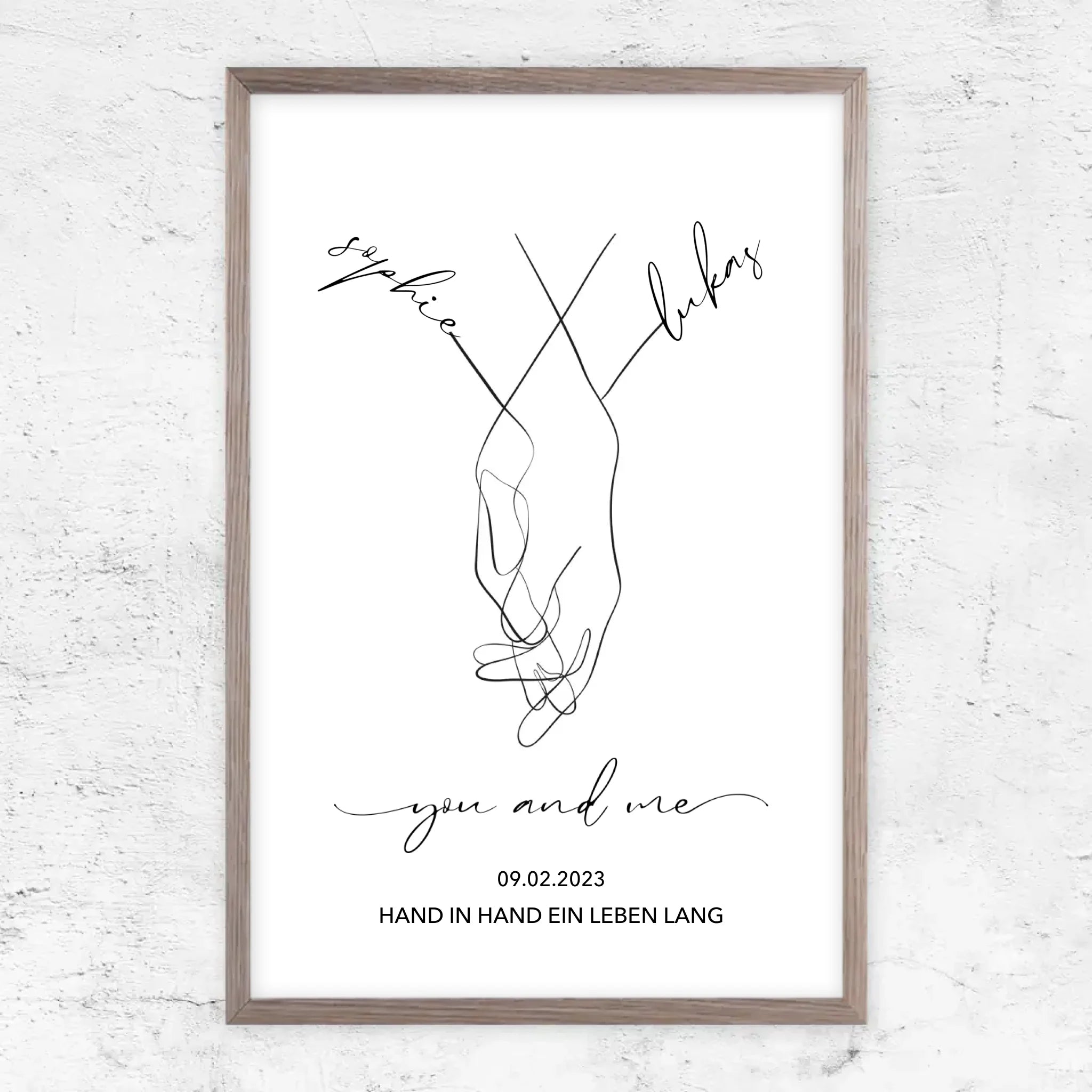 Personalisiertes Poster "You and Me"