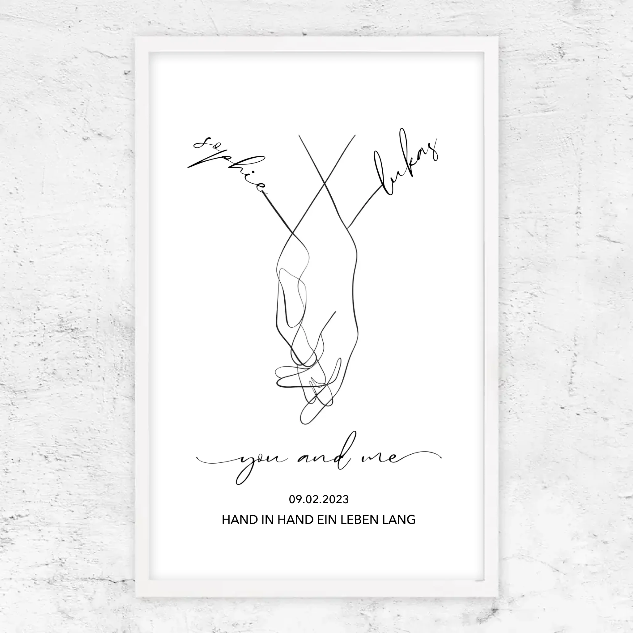 Personalisiertes Poster "You and Me"