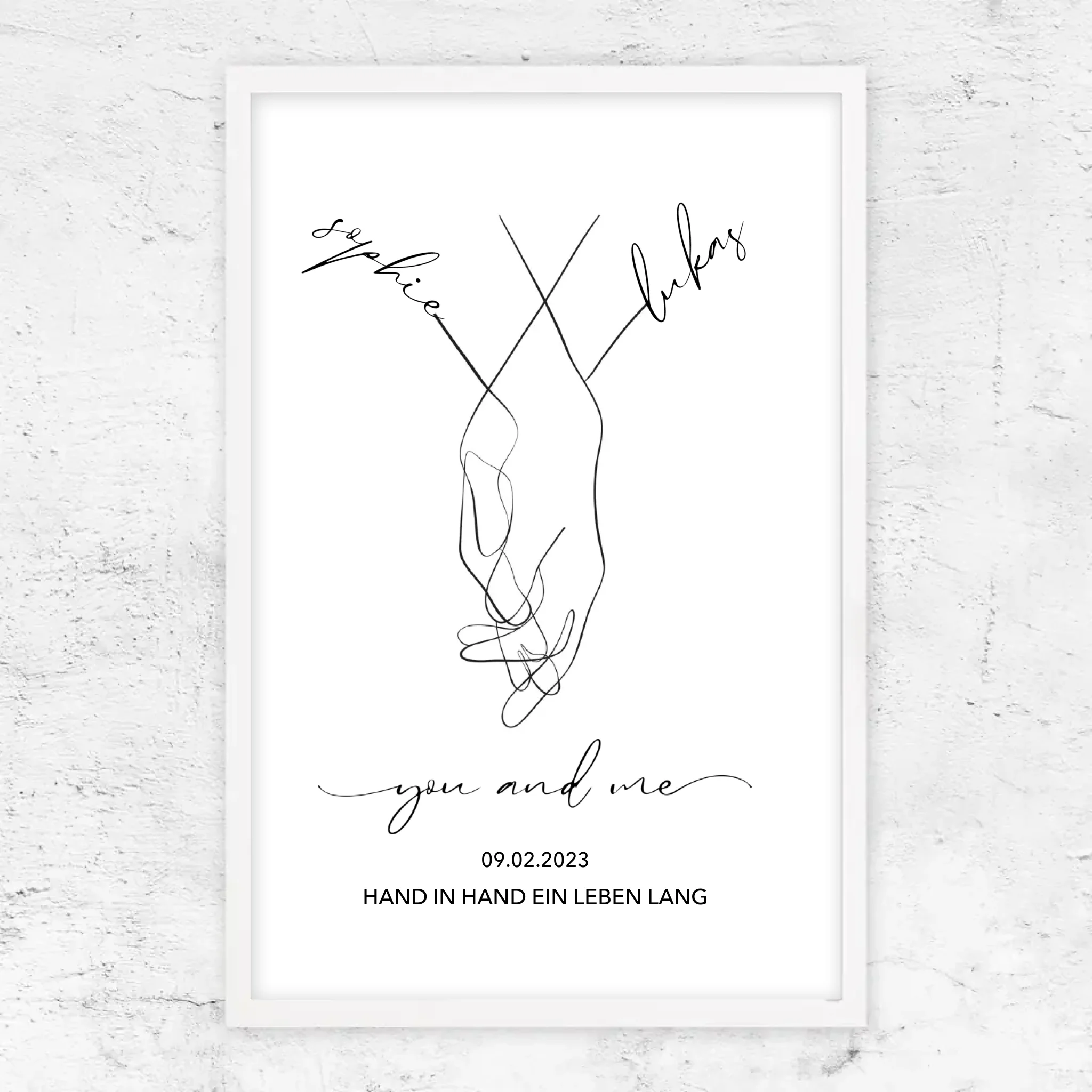 Personalisiertes Poster "You and Me"