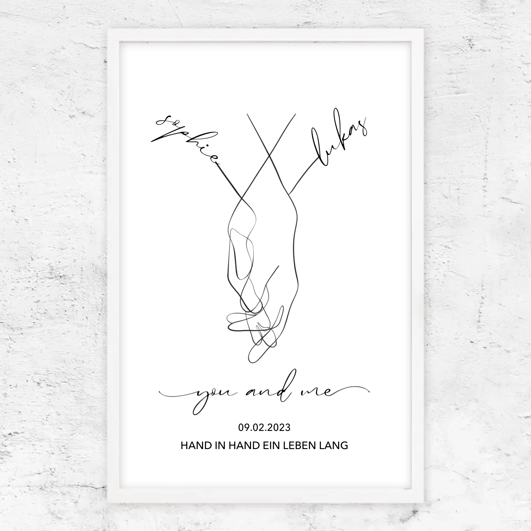 Personalisiertes Poster "You and Me"