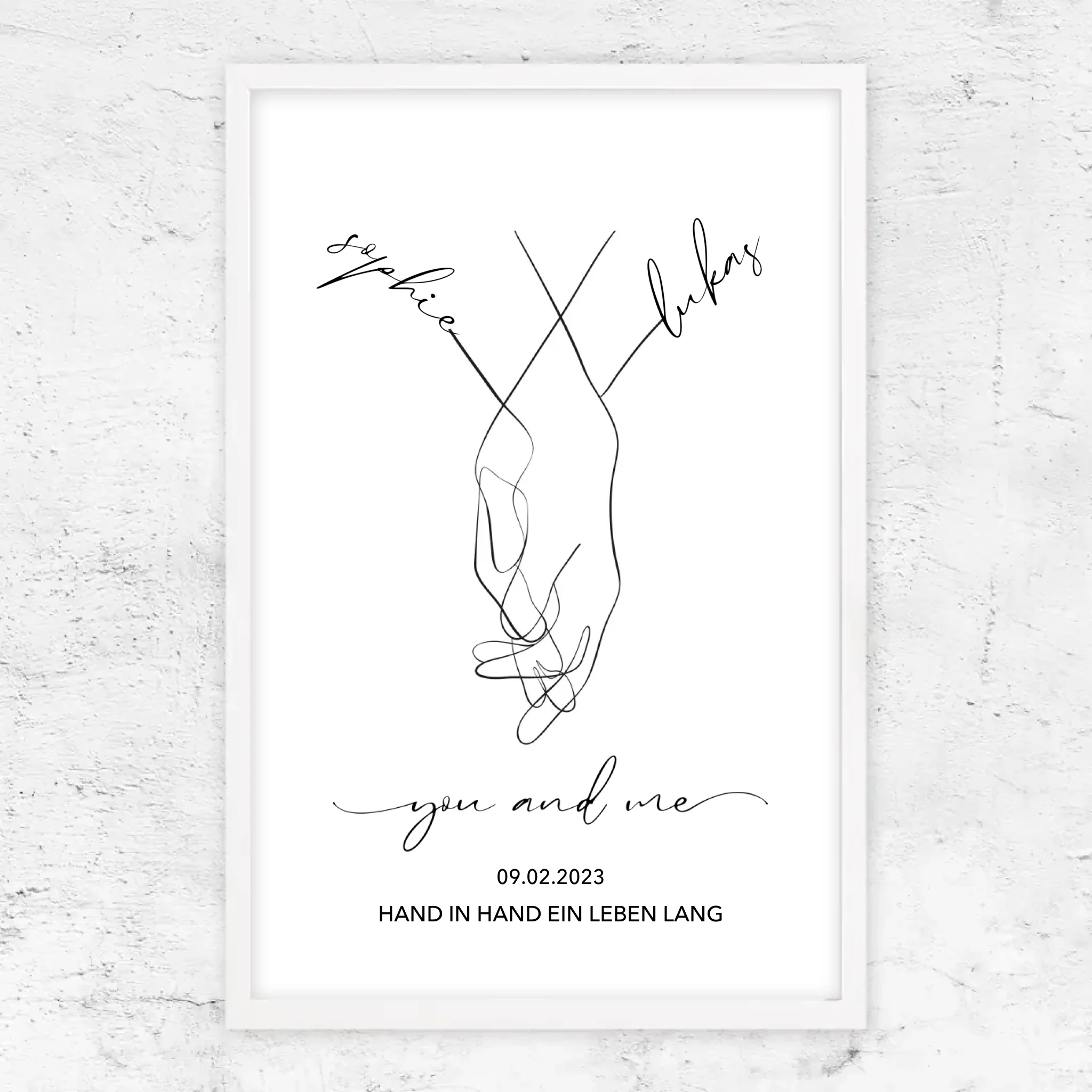 Personalisiertes Poster "You and Me"
