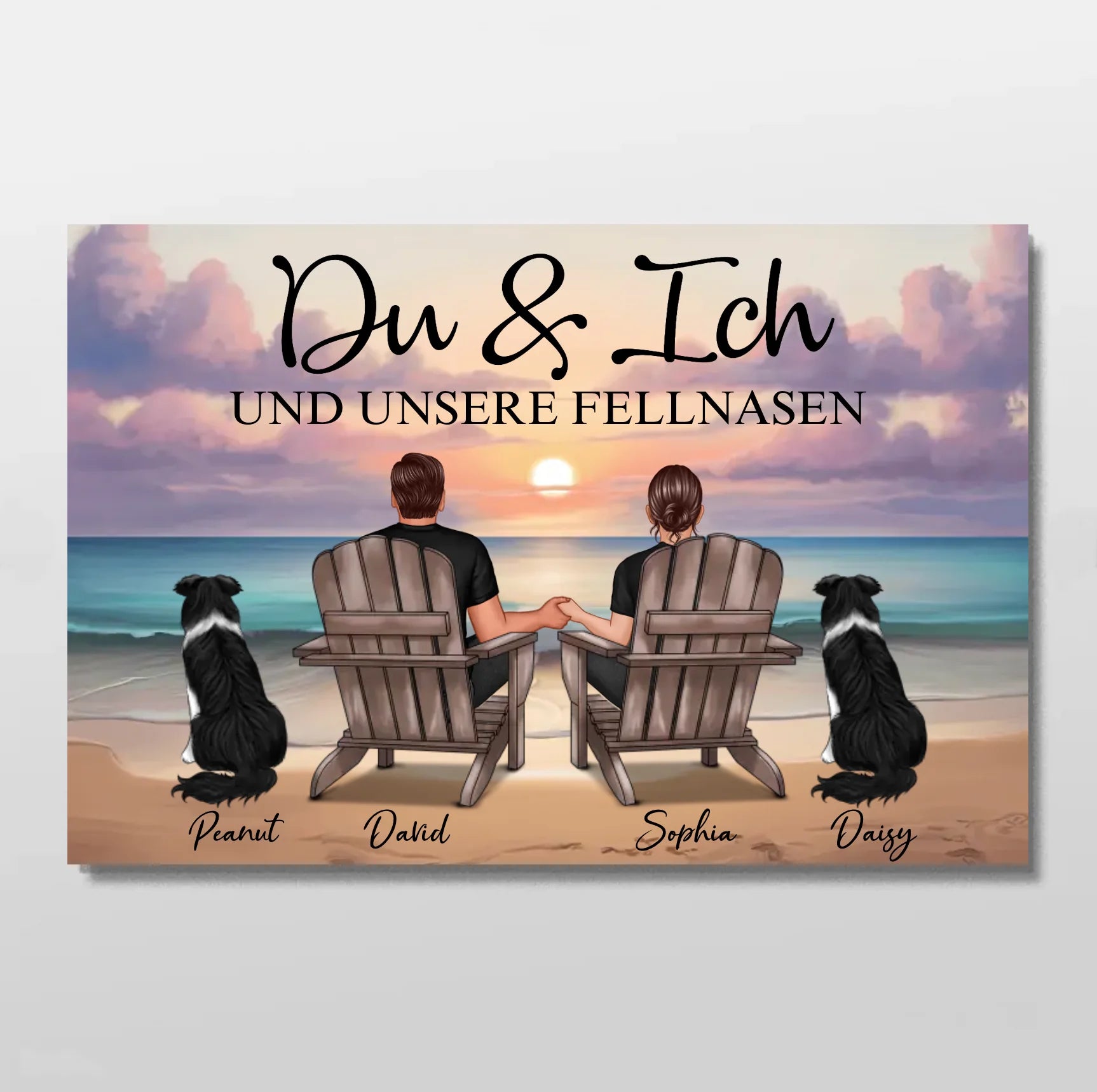 Personalisiertes Poster "Du und ich und unser Haustier"