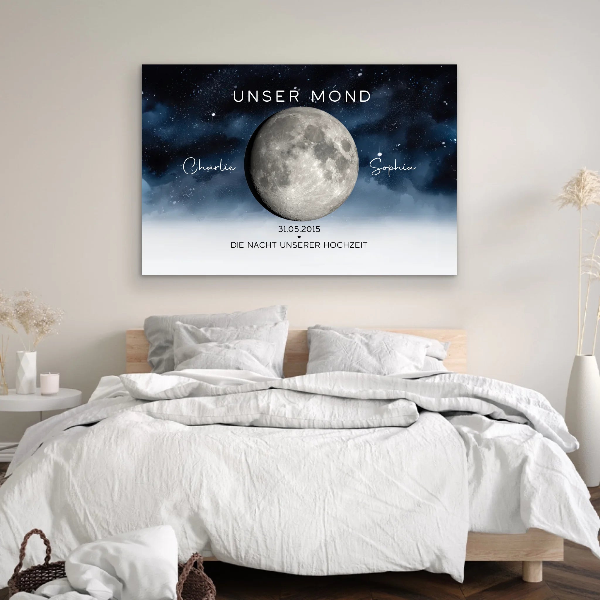 Personalisierte Leinwand "Die Nacht, in der wir geheiratet haben"