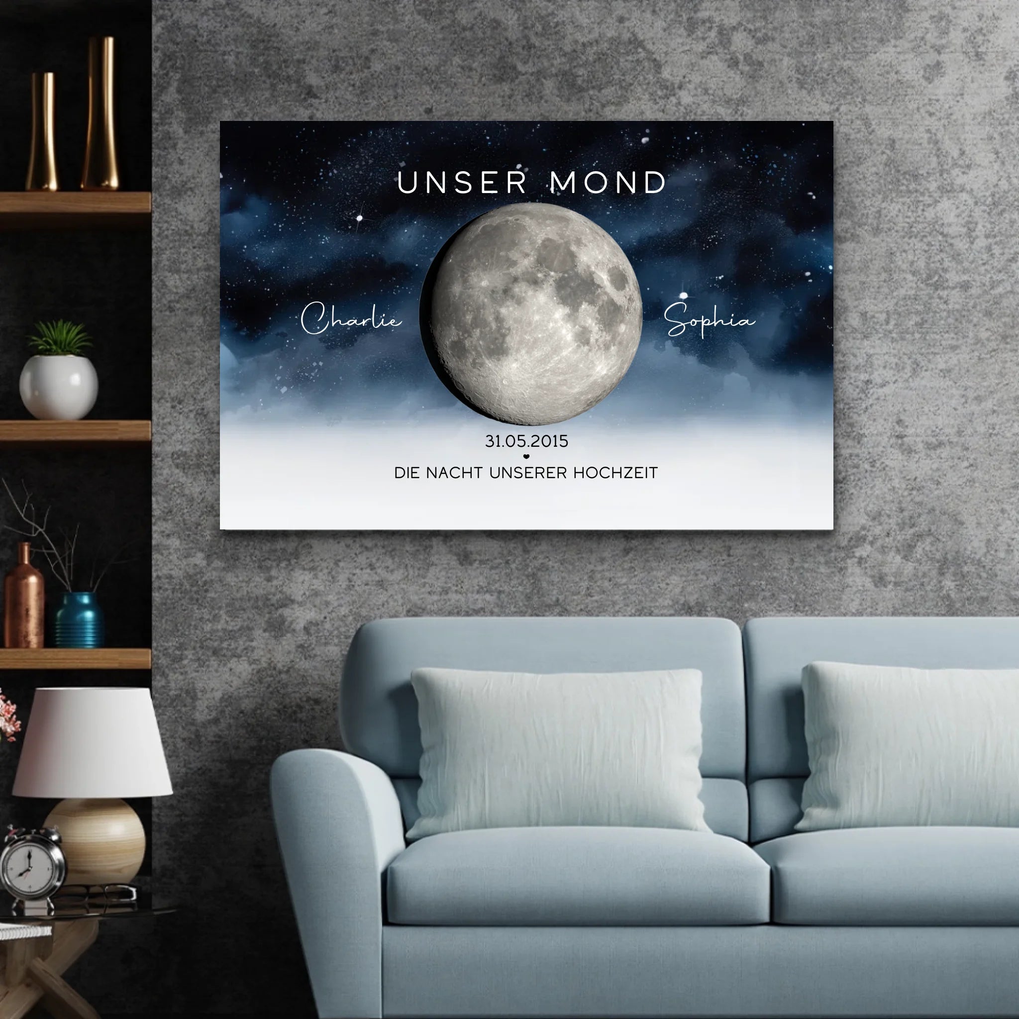 Personalisierte Leinwand "Die Nacht, in der wir geheiratet haben"