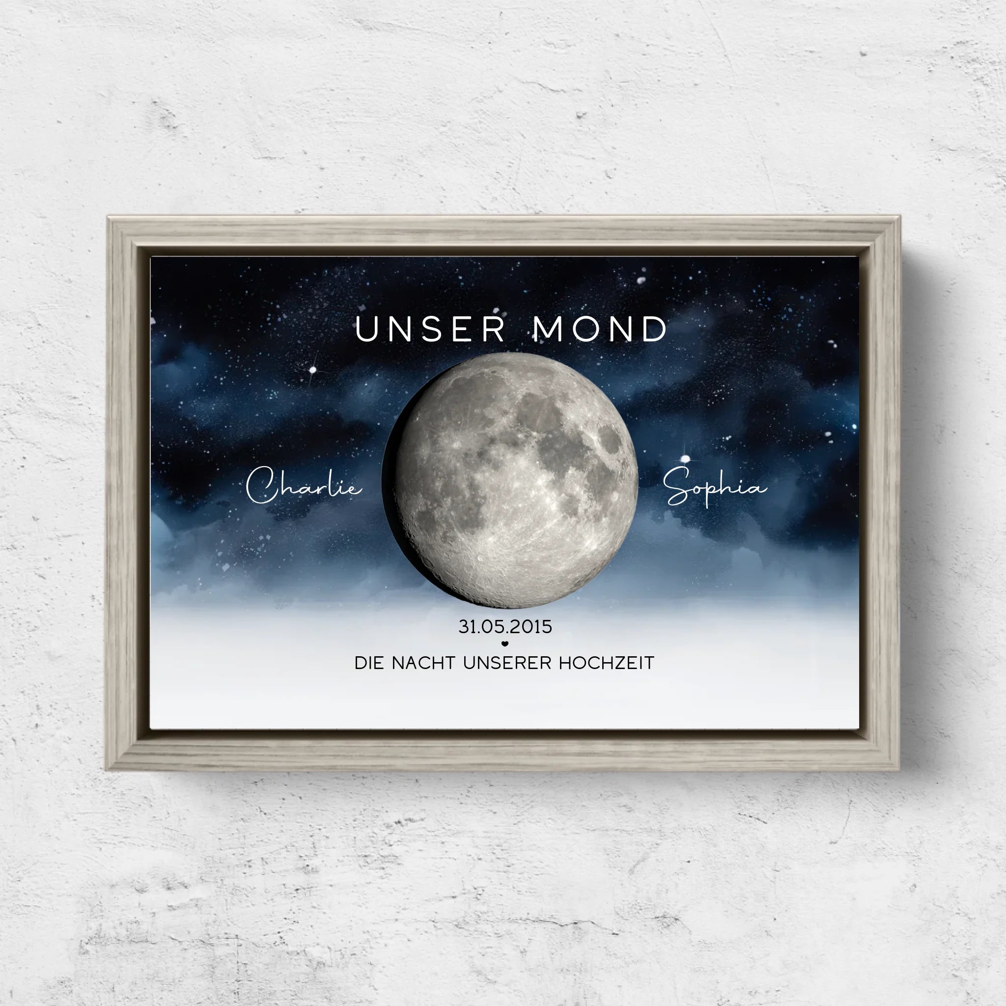 Personalisierte Leinwand "Die Nacht, in der wir geheiratet haben"