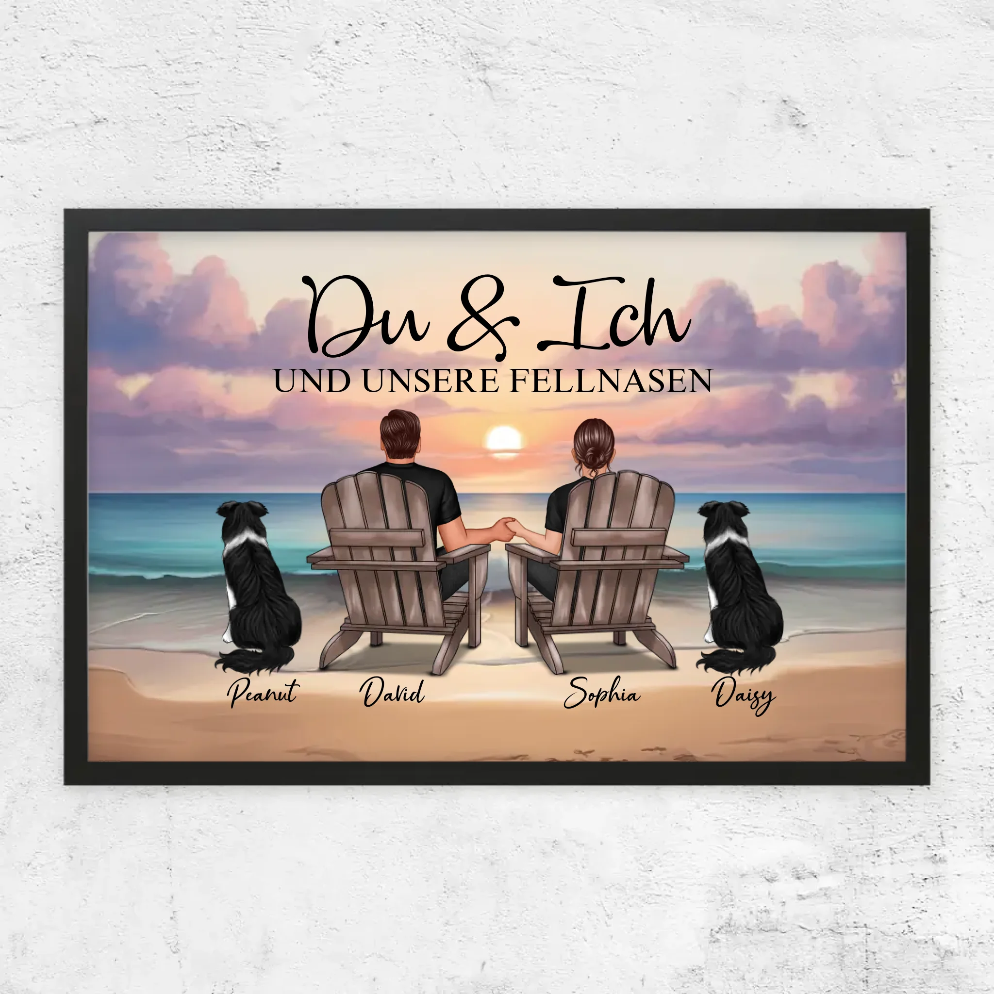 Personalisiertes Poster "Du und ich und unser Haustier"