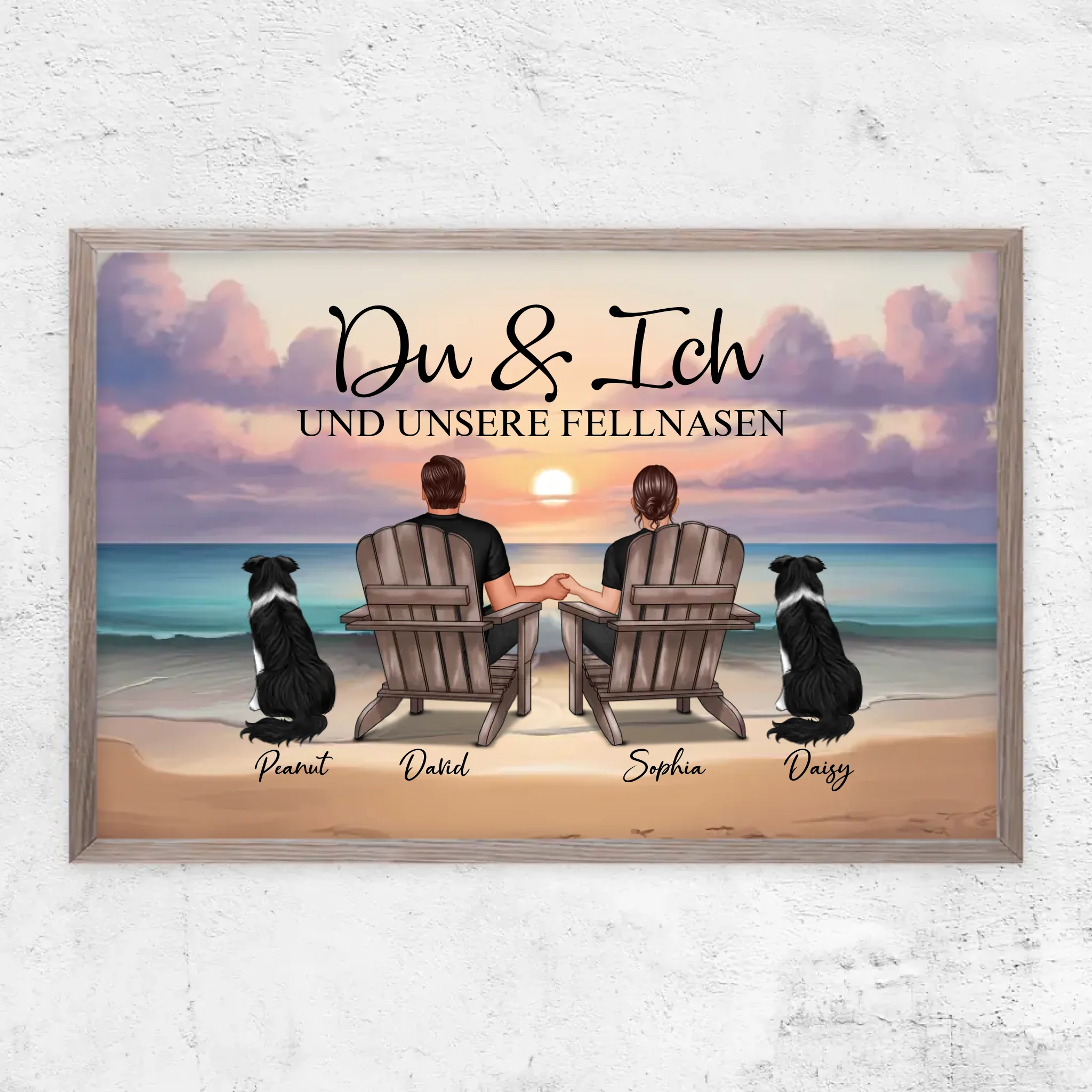 Personalisiertes Poster "Du und ich und unser Haustier"