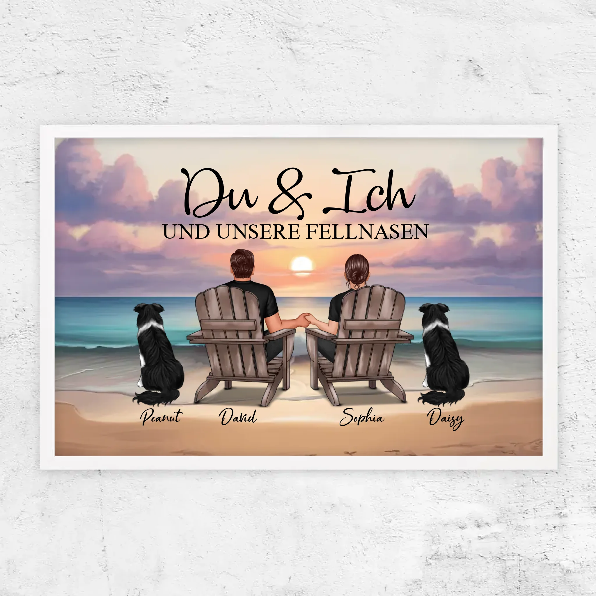Personalisiertes Poster "Du und ich und unser Haustier"