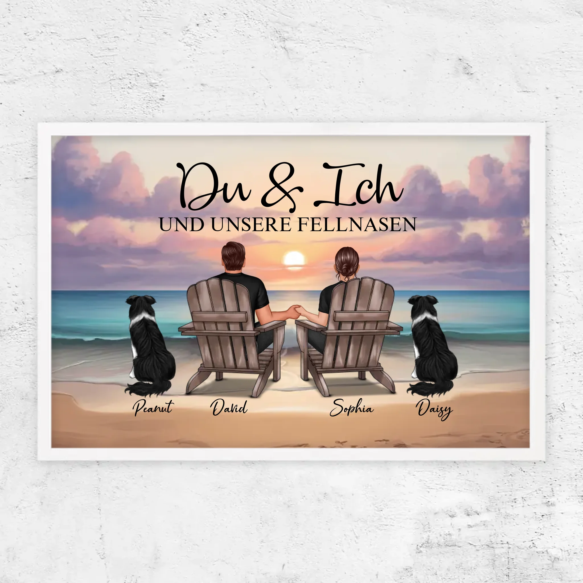 Personalisiertes Poster "Du und ich und unser Haustier"