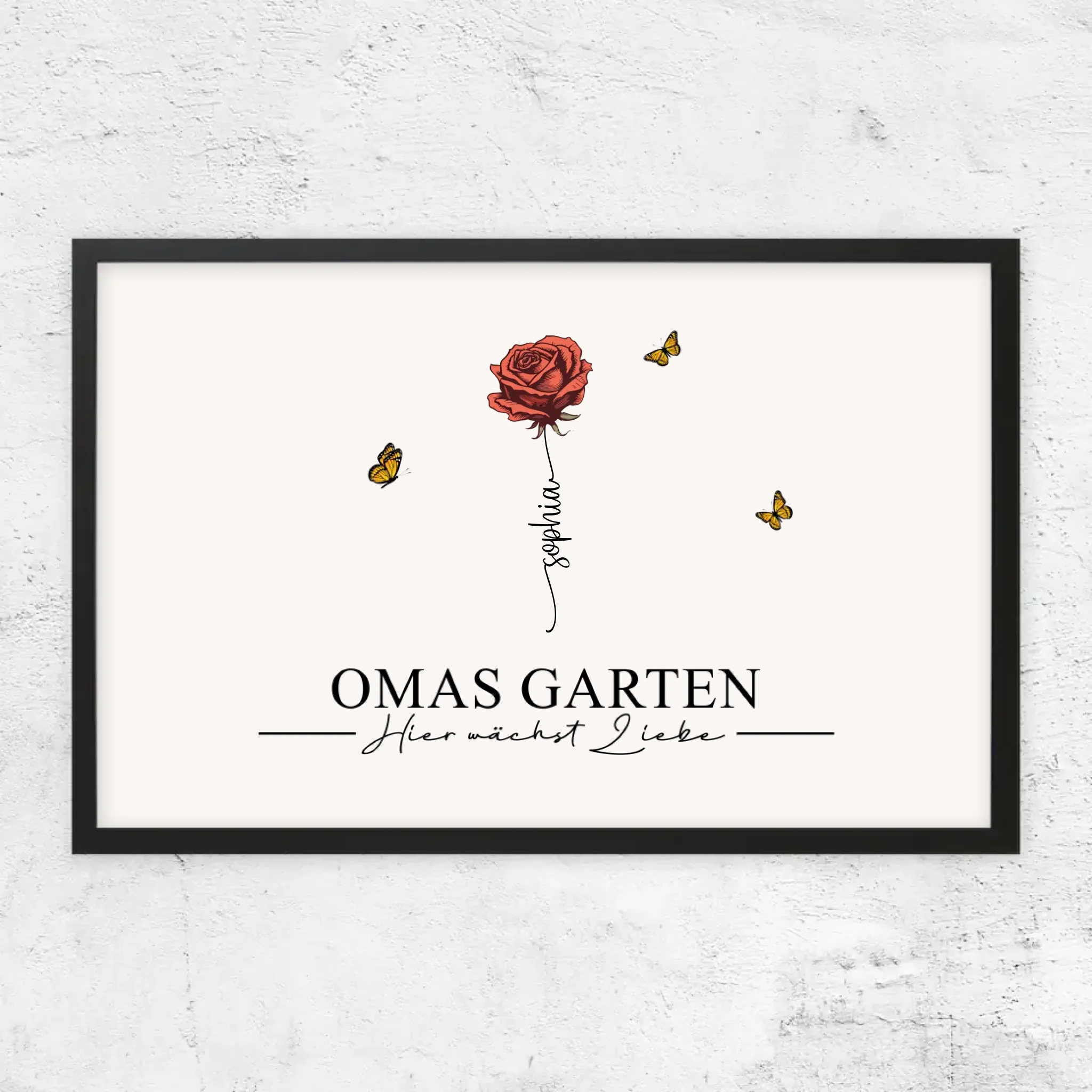 Personalisiertes Poster "Omas Garten"