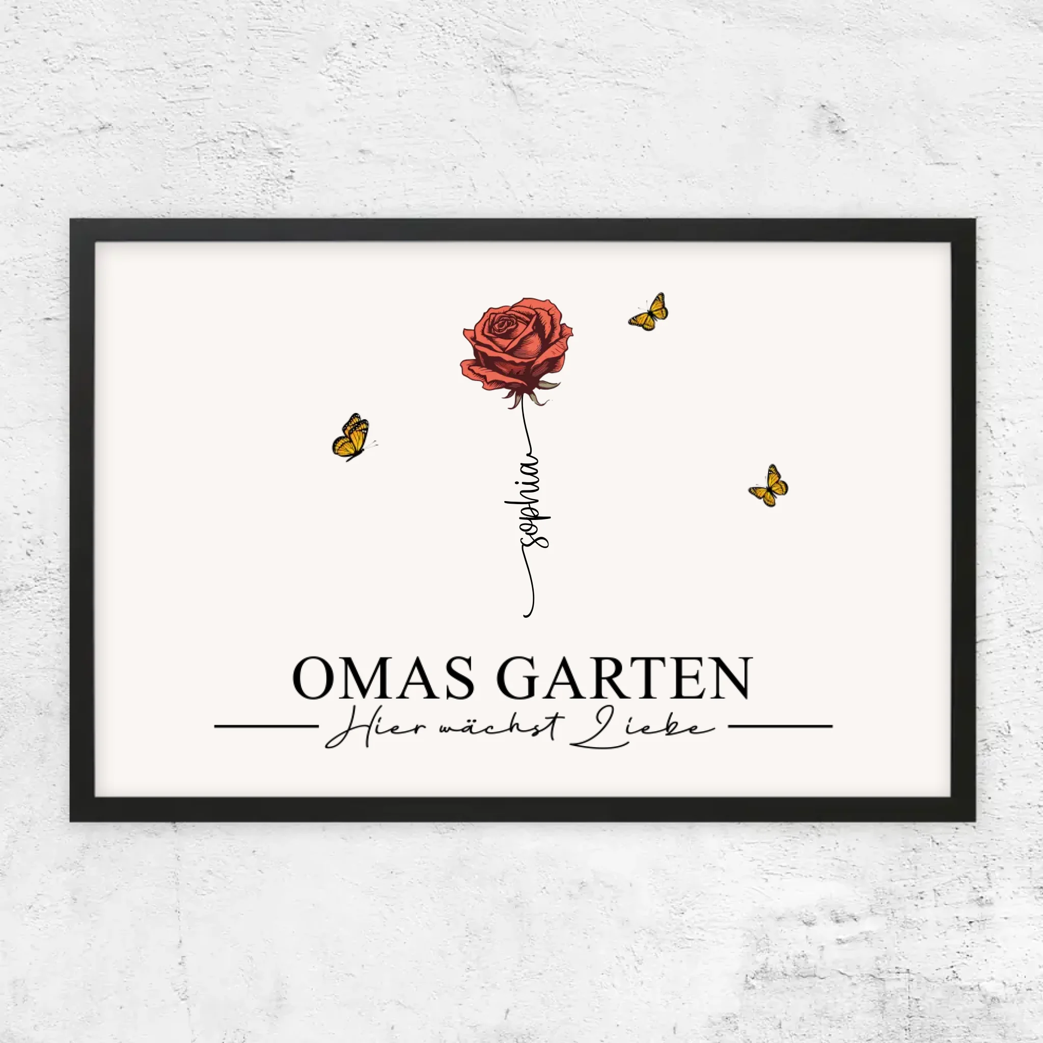 Personalisiertes Poster "Omas Garten"