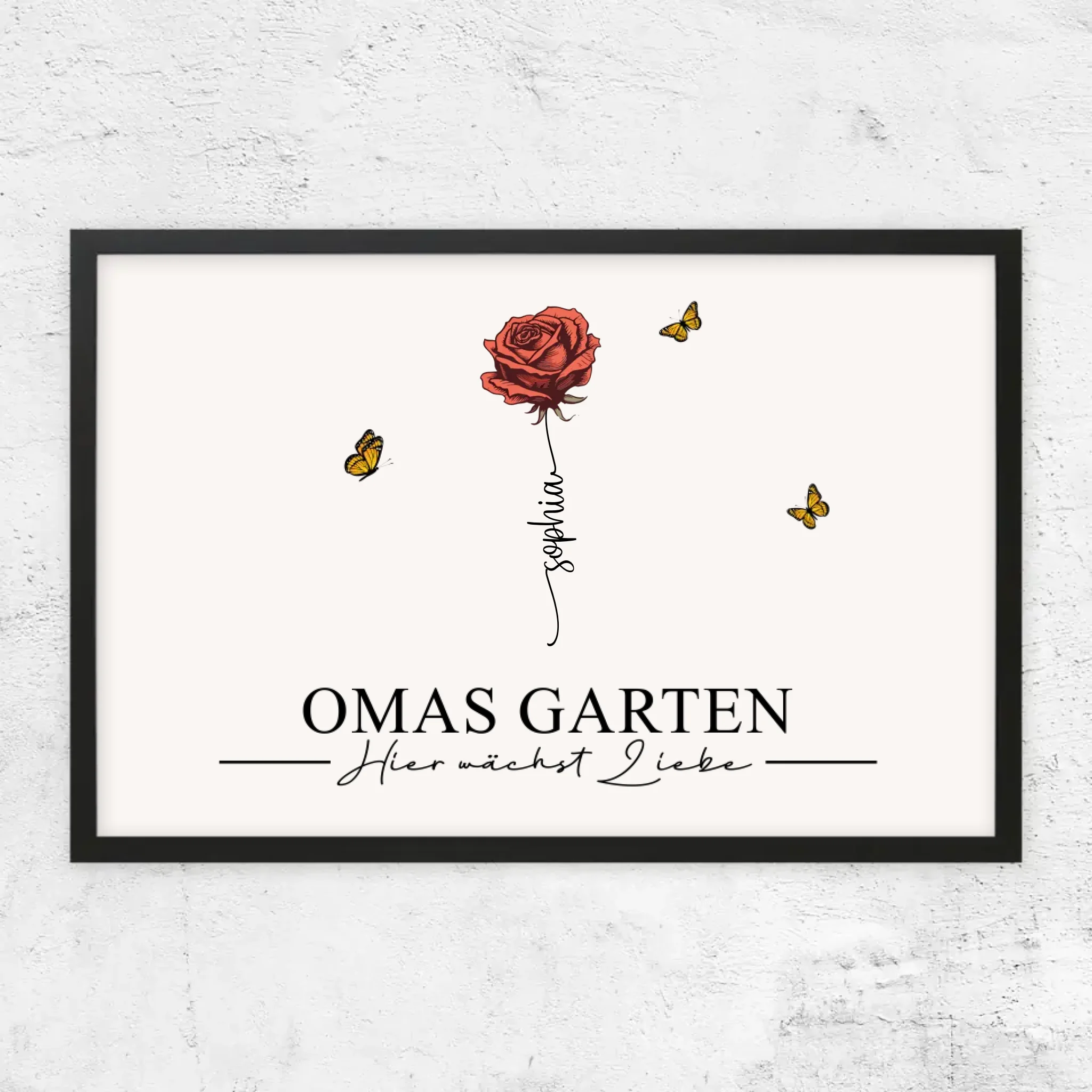 Personalisiertes Poster "Omas Garten"
