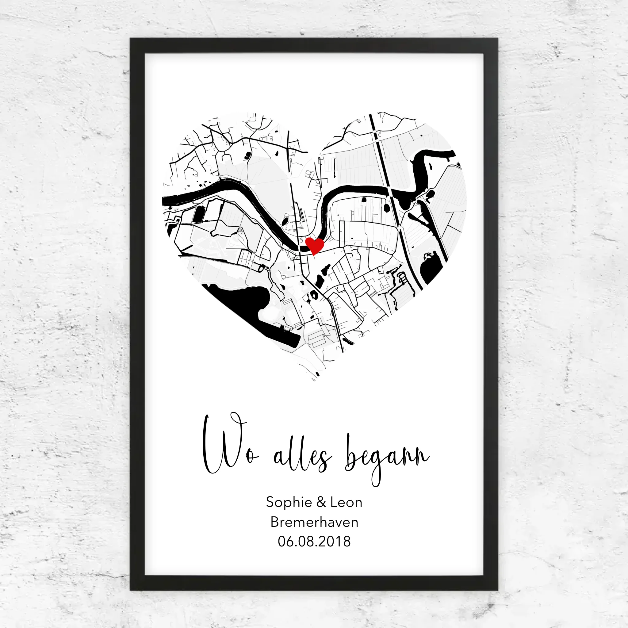 Personalisiertes Poster "Wo alles begann"