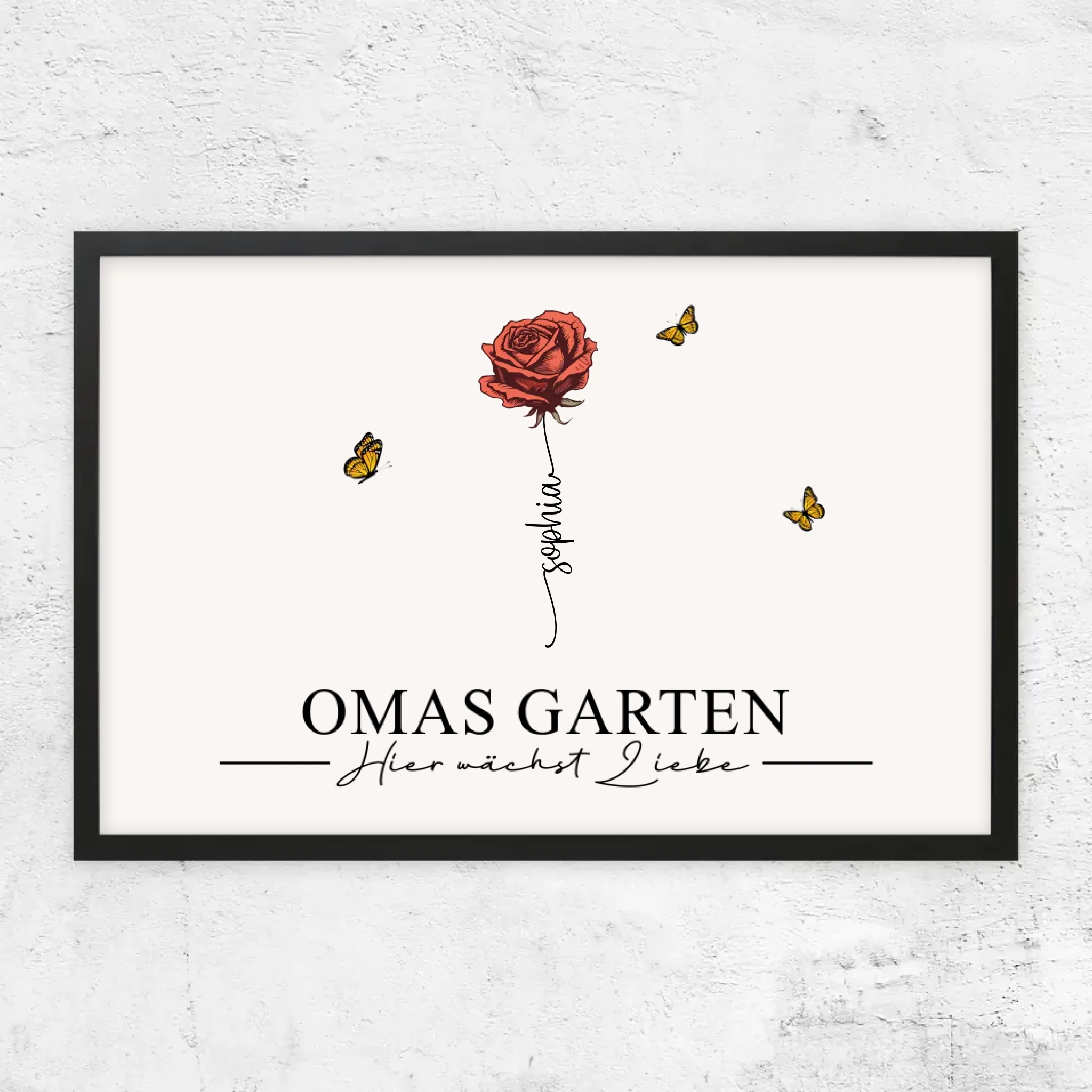 Personalisiertes Poster "Omas Garten"