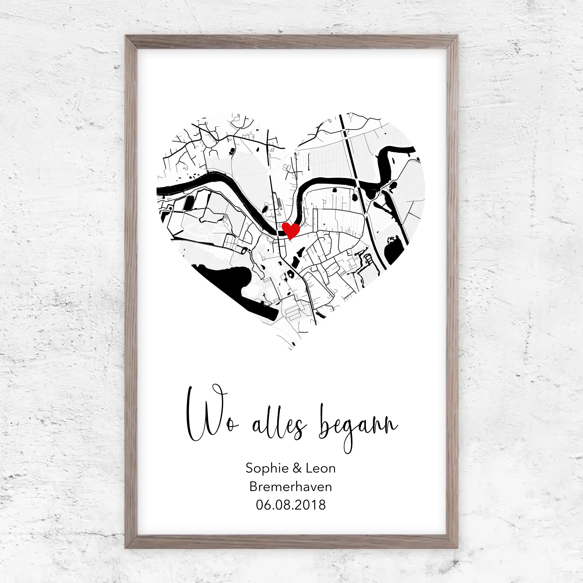 Personalisiertes Poster "Wo alles begann"