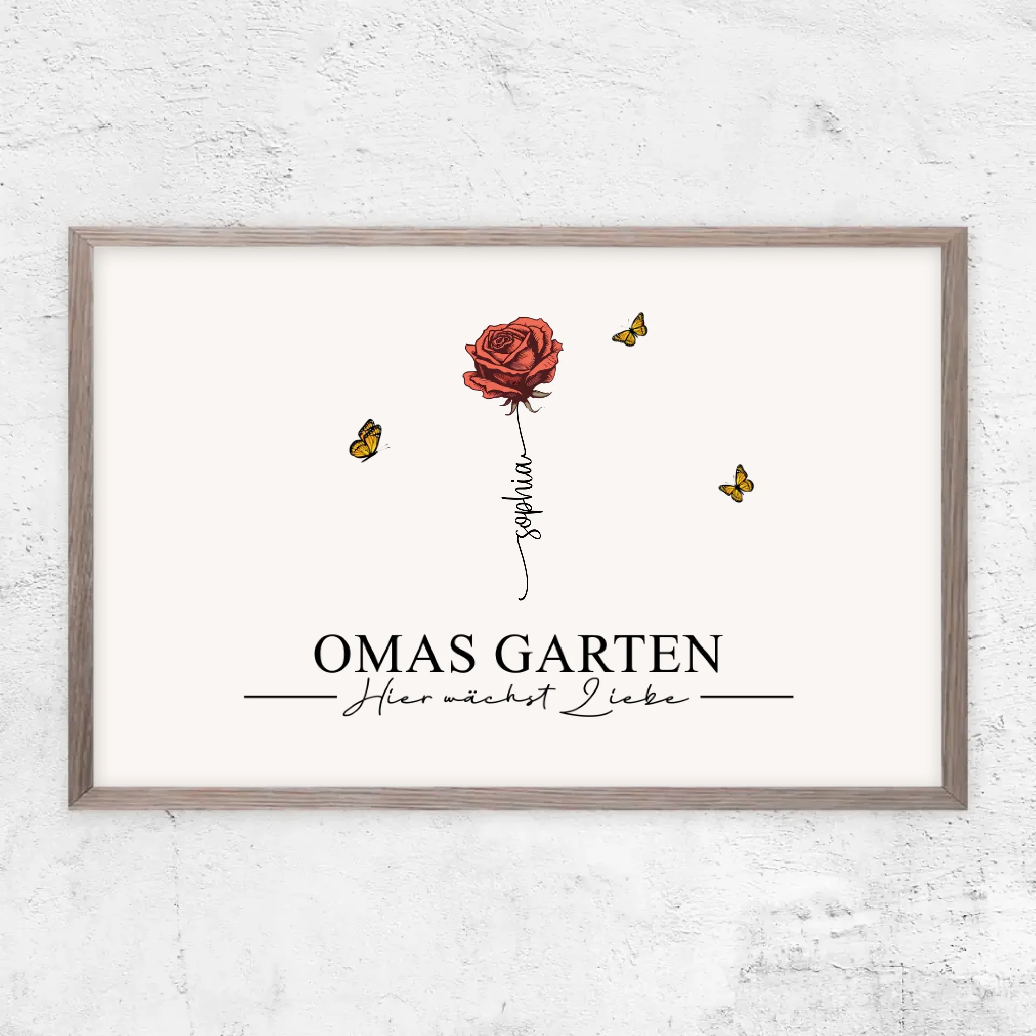 Personalisiertes Poster "Omas Garten"
