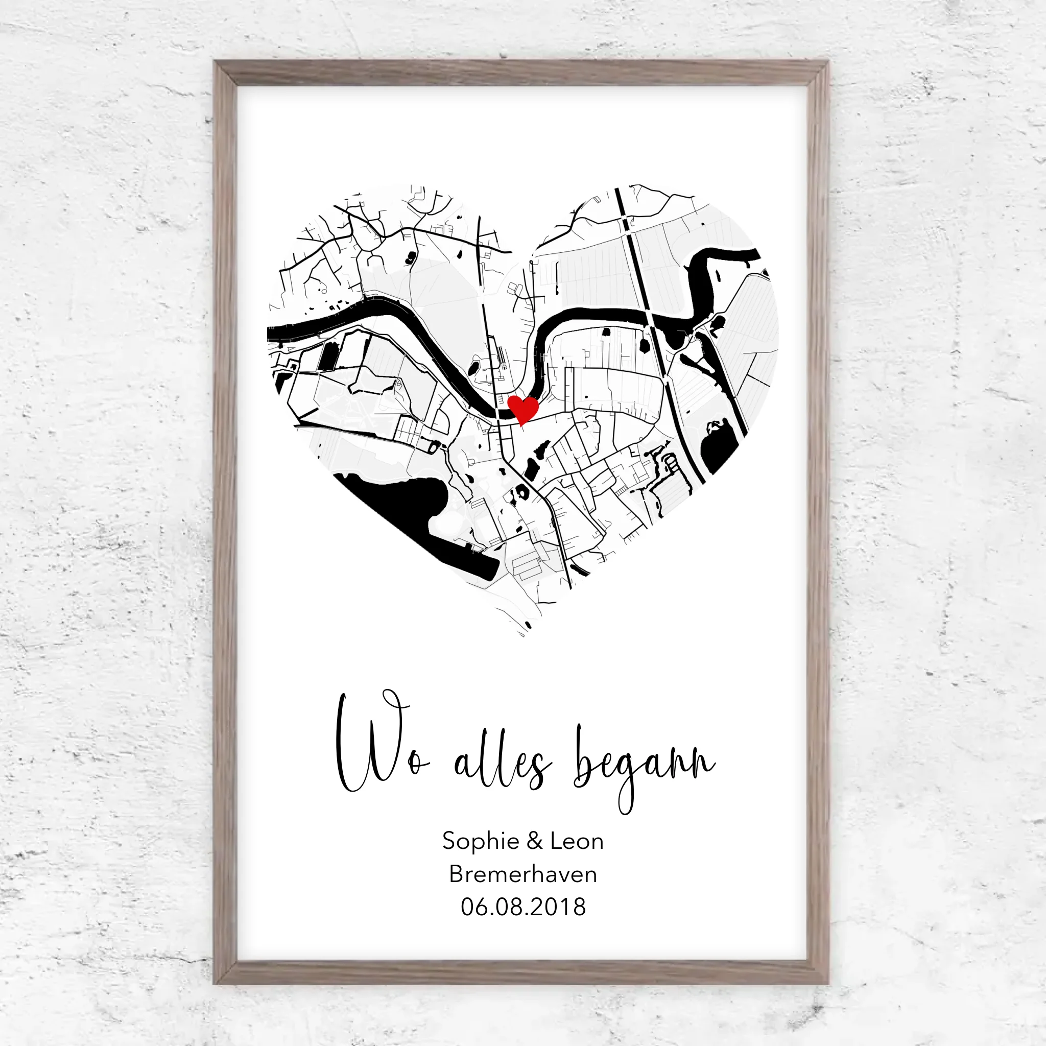 Personalisiertes Poster "Wo alles begann"