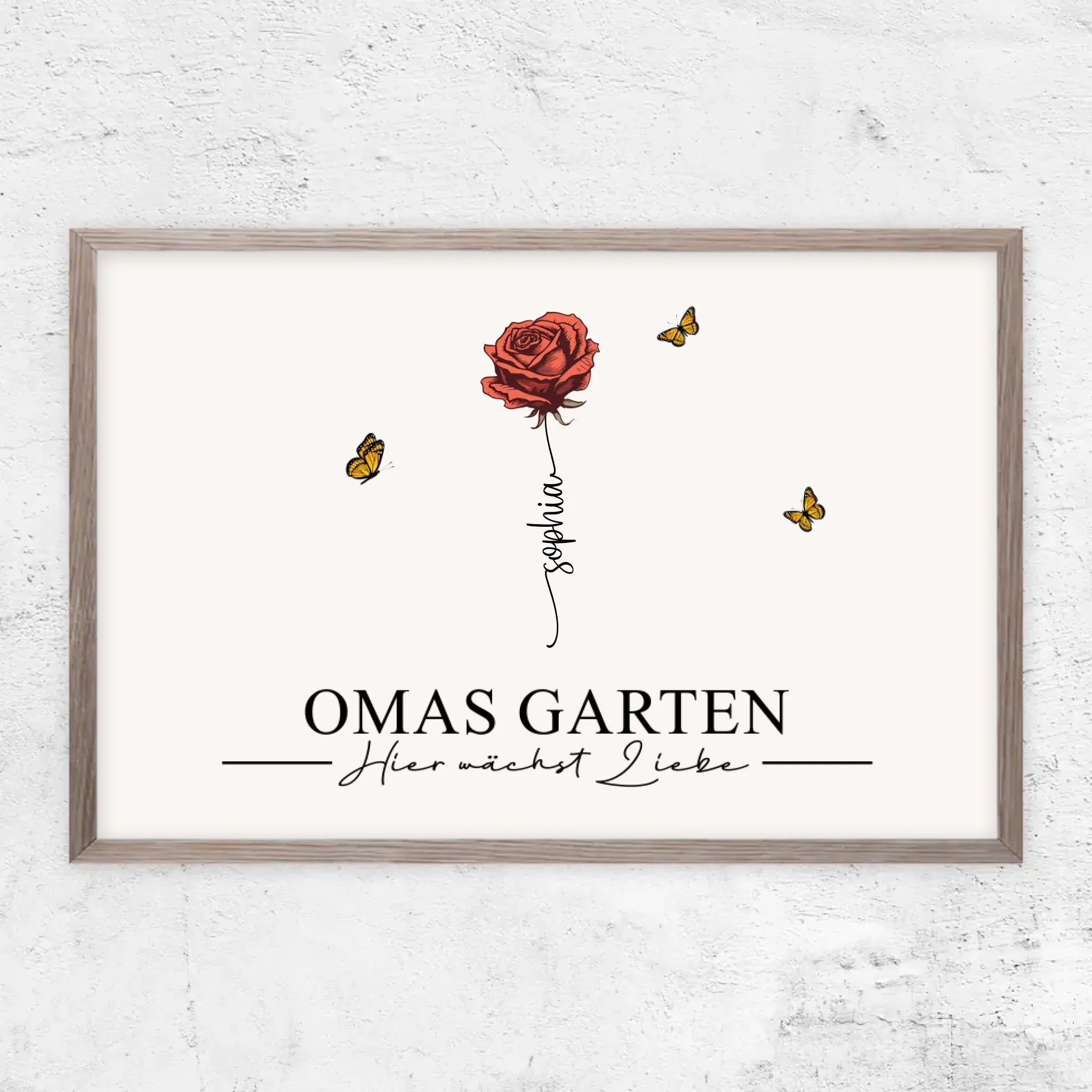 Personalisiertes Poster "Omas Garten"