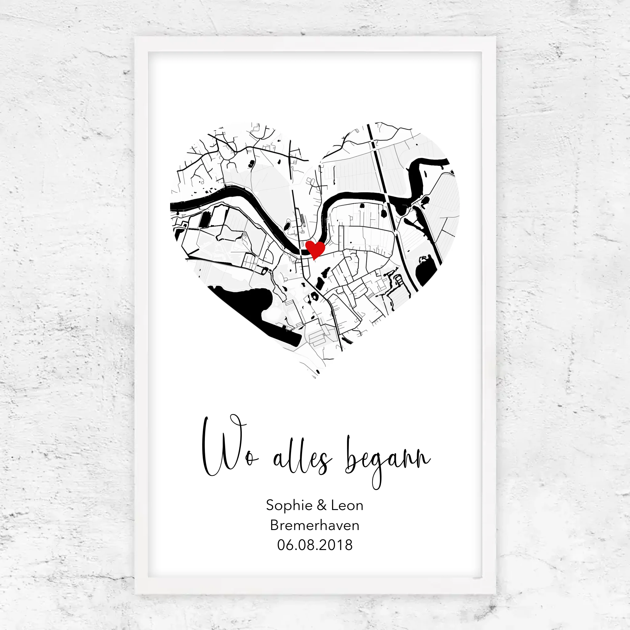 Personalisiertes Poster "Wo alles begann"