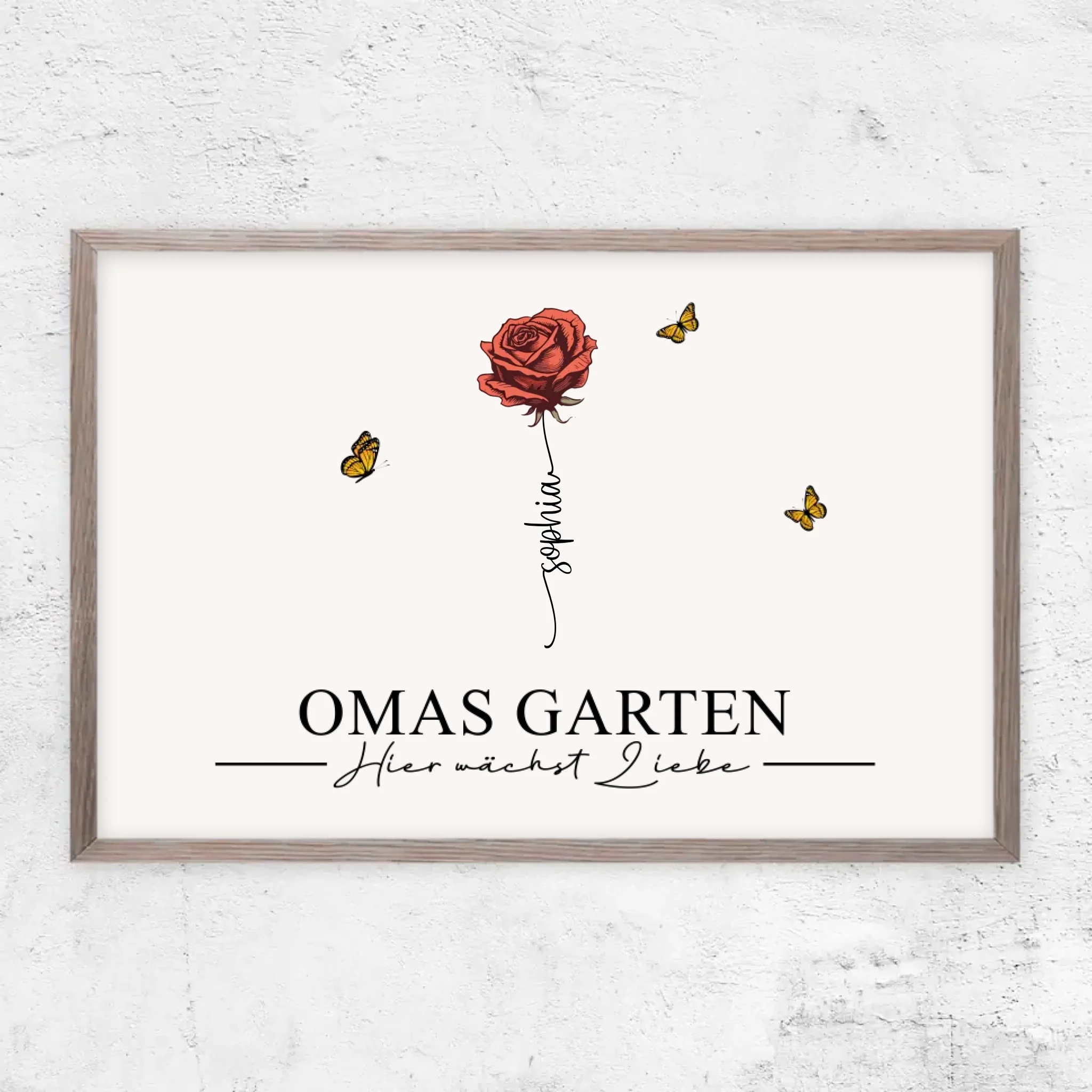 Personalisiertes Poster "Omas Garten"