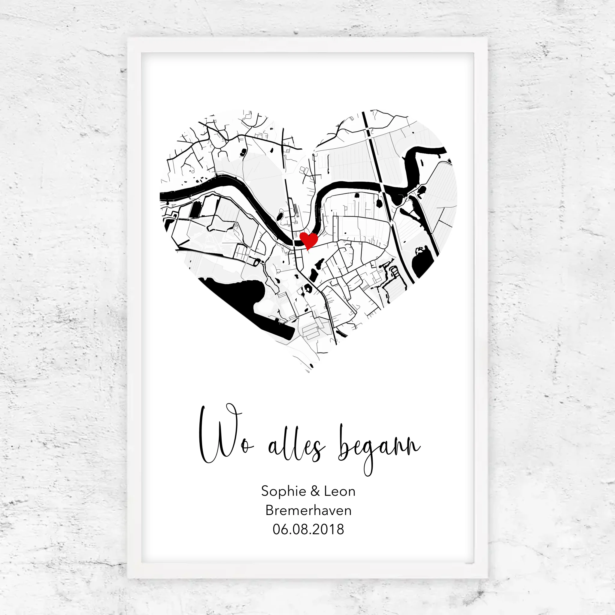 Personalisiertes Poster "Wo alles begann"