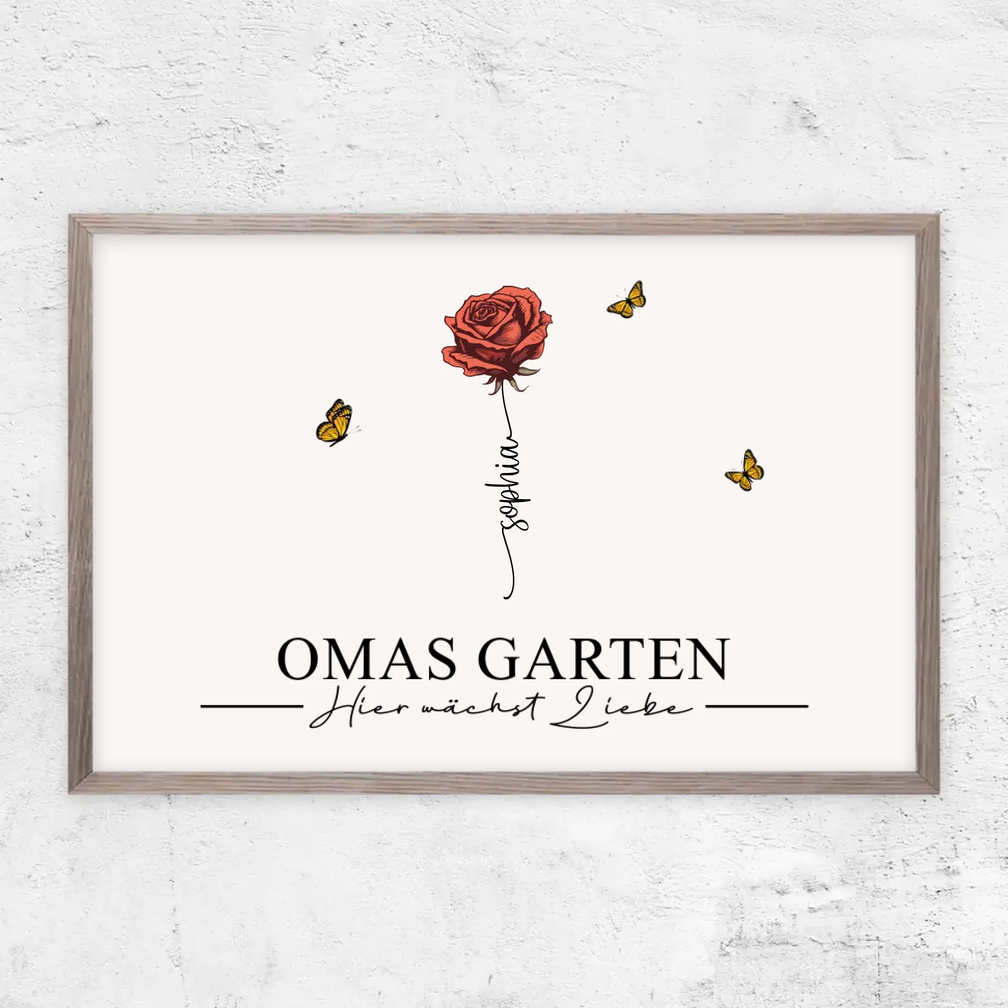 Personalisiertes Poster "Omas Garten"