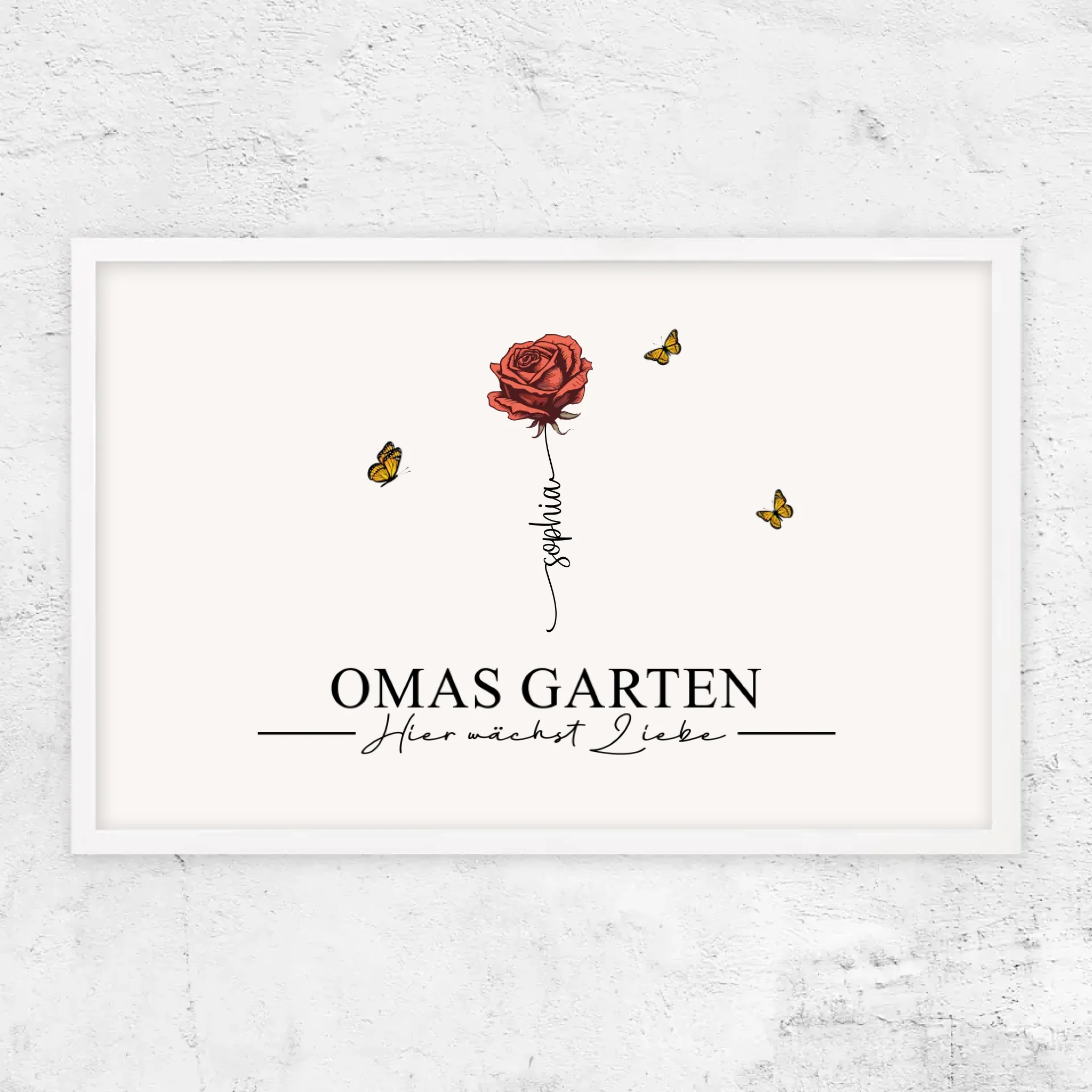Personalisiertes Poster "Omas Garten"