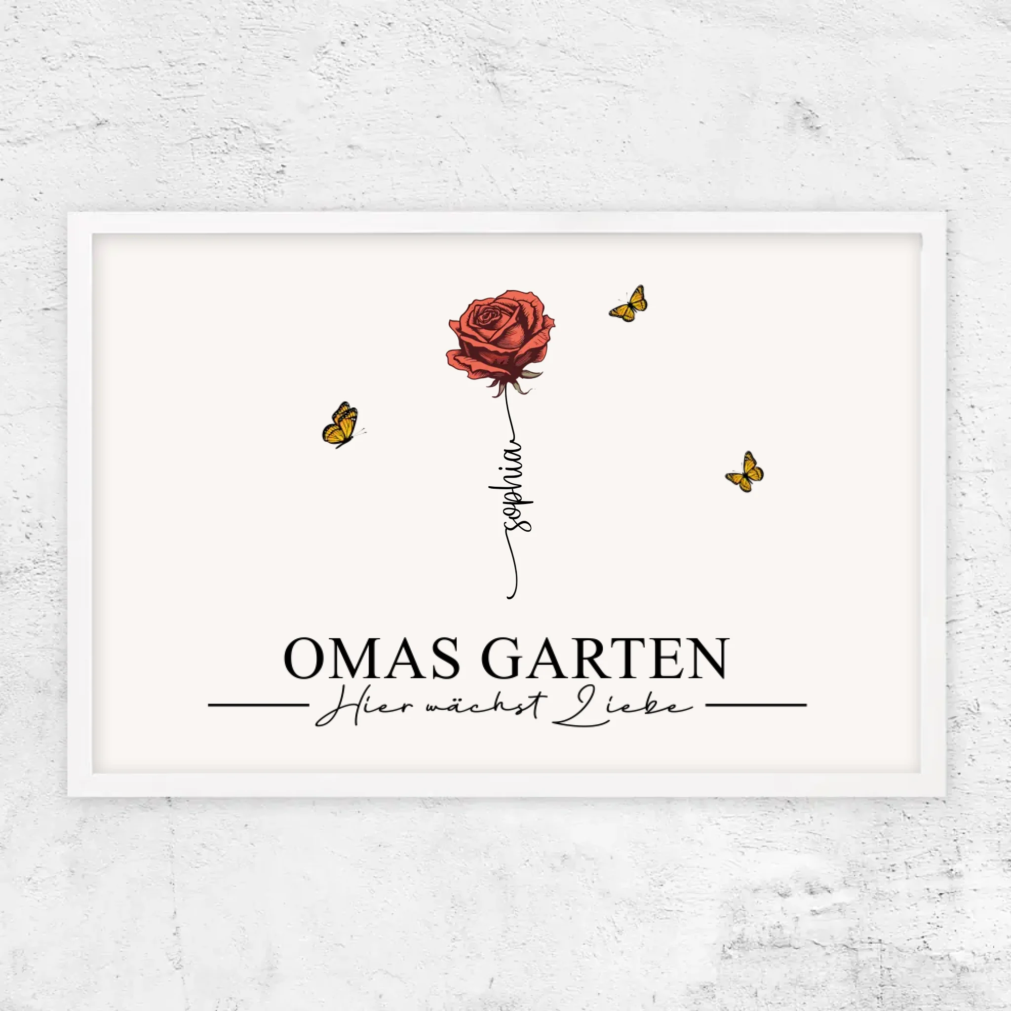 Personalisiertes Poster "Omas Garten"