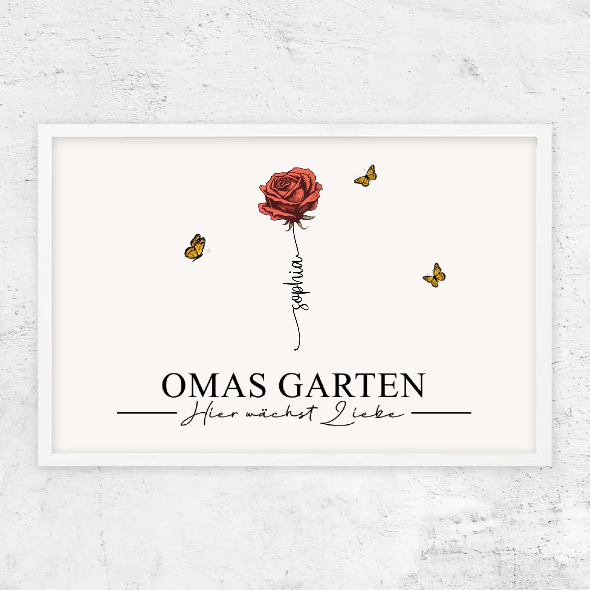 Personalisiertes Poster "Omas Garten"