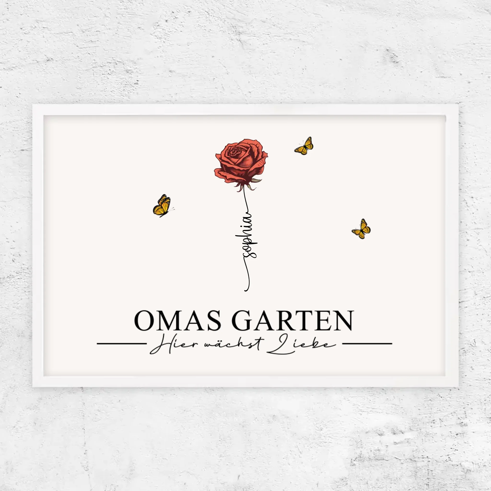 Personalisiertes Poster "Omas Garten"