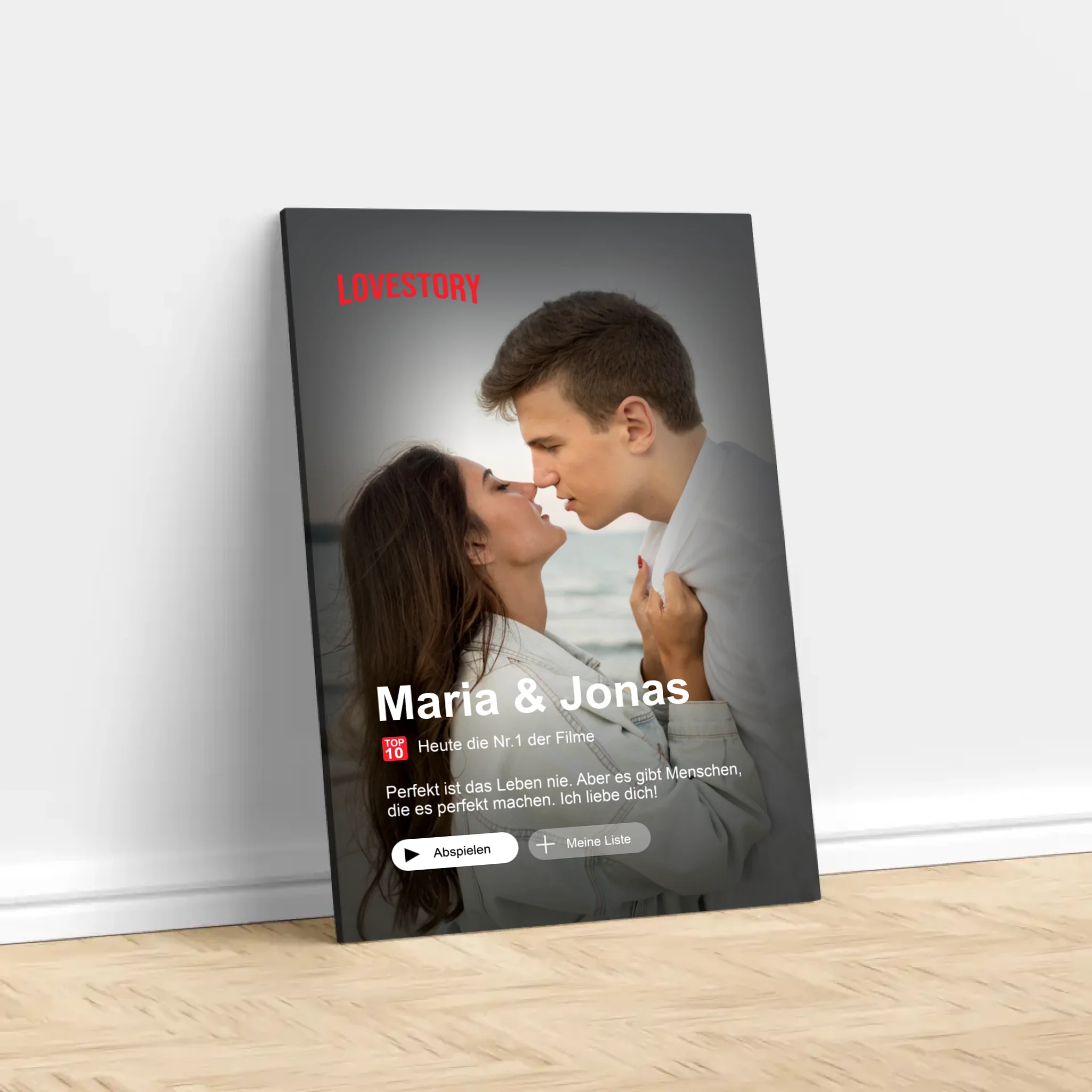 Personalisierte Leinwand "Unser Cover"