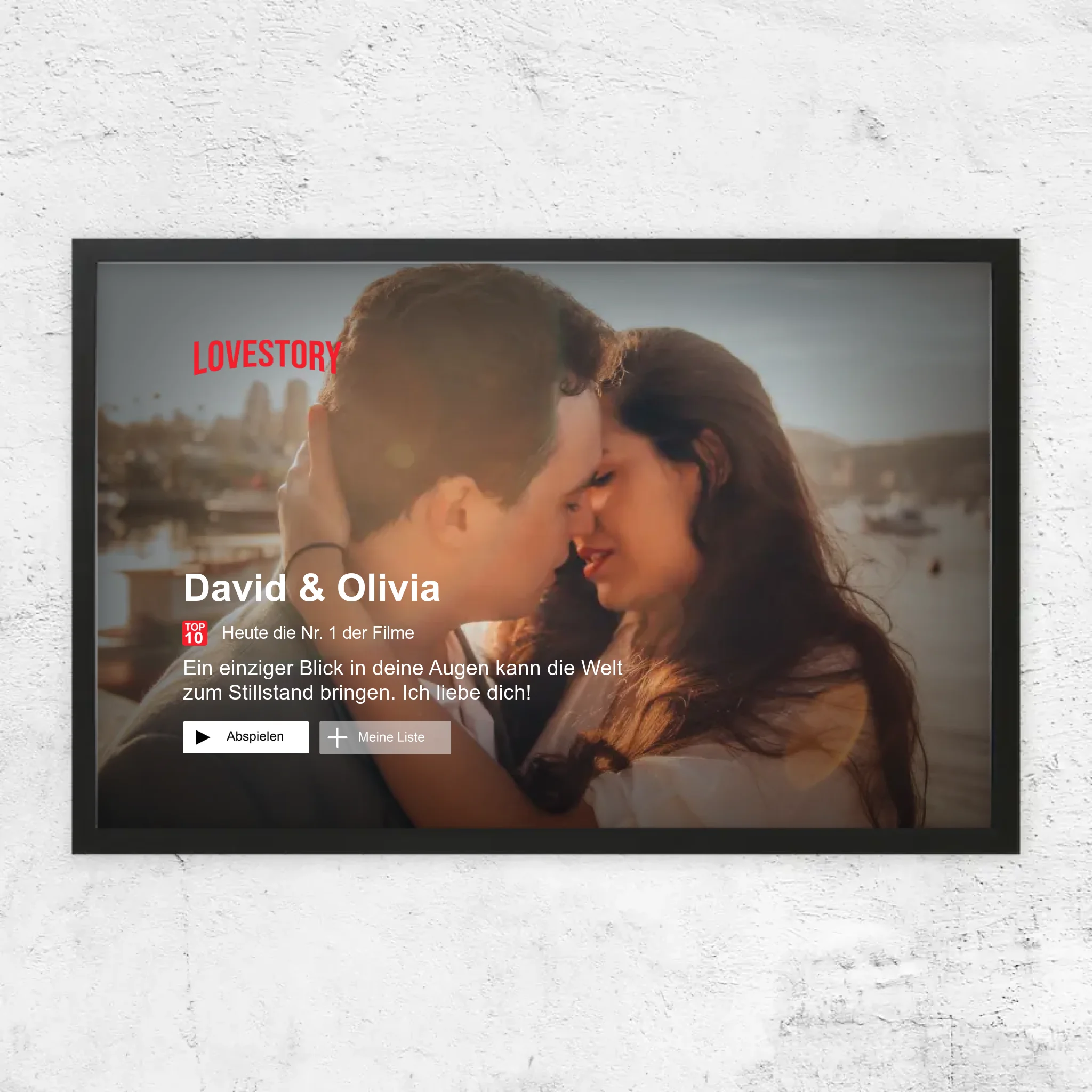 Personalisiertes Poster “Lovestory”